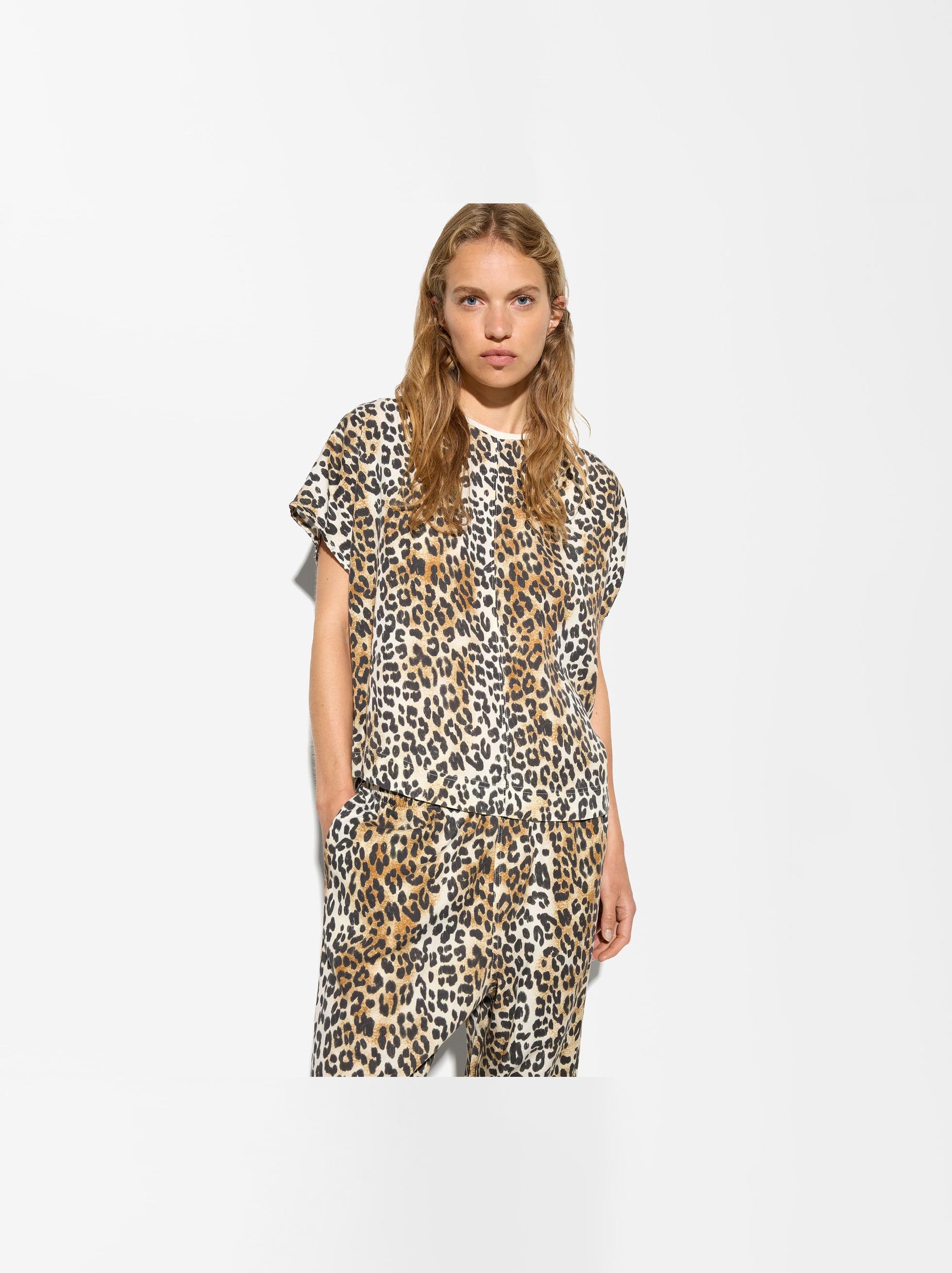 Camiseta Estampado Leopardo