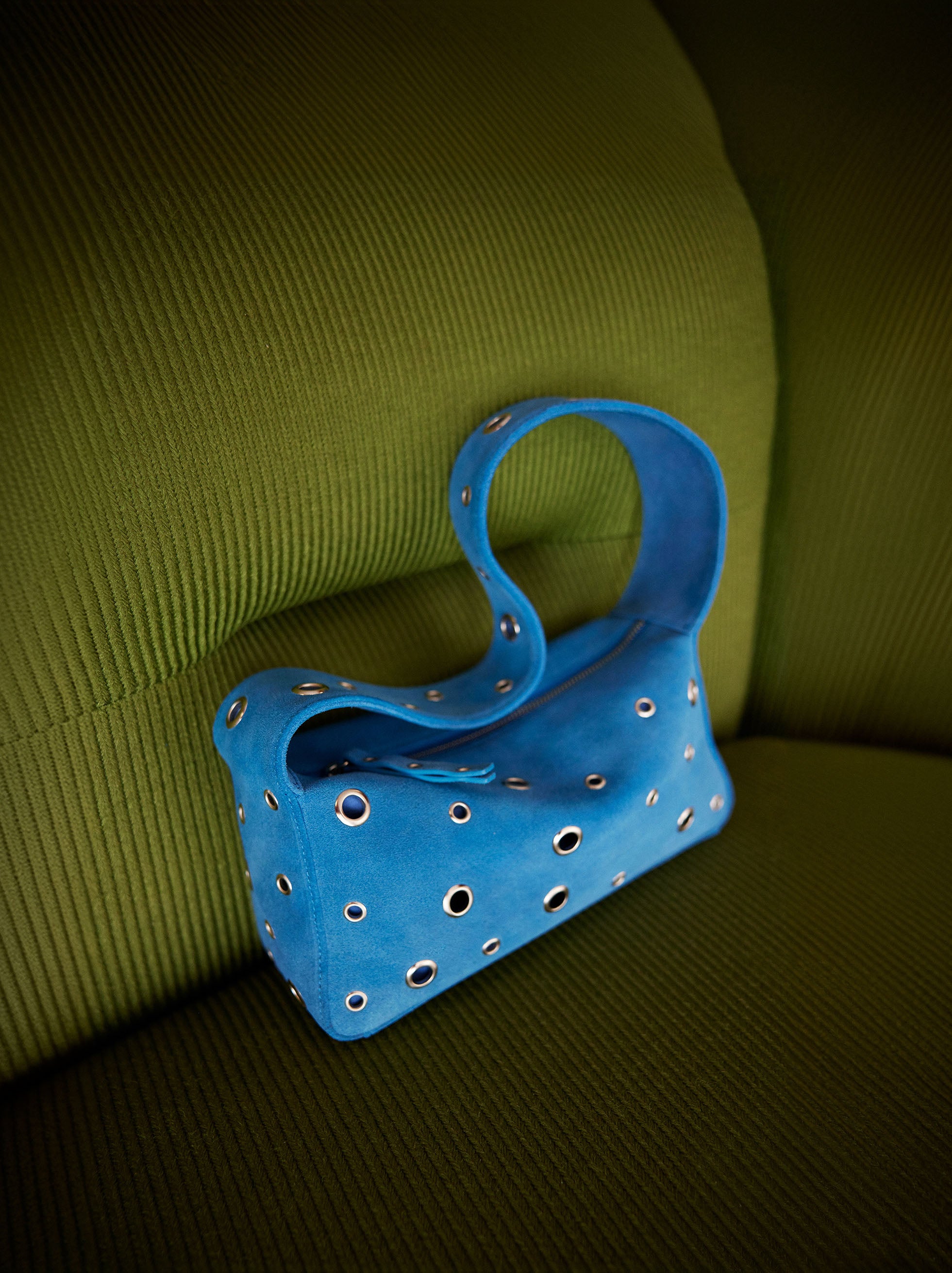 Bolso De Hombro De Piel Con Detalle De Tachuelas