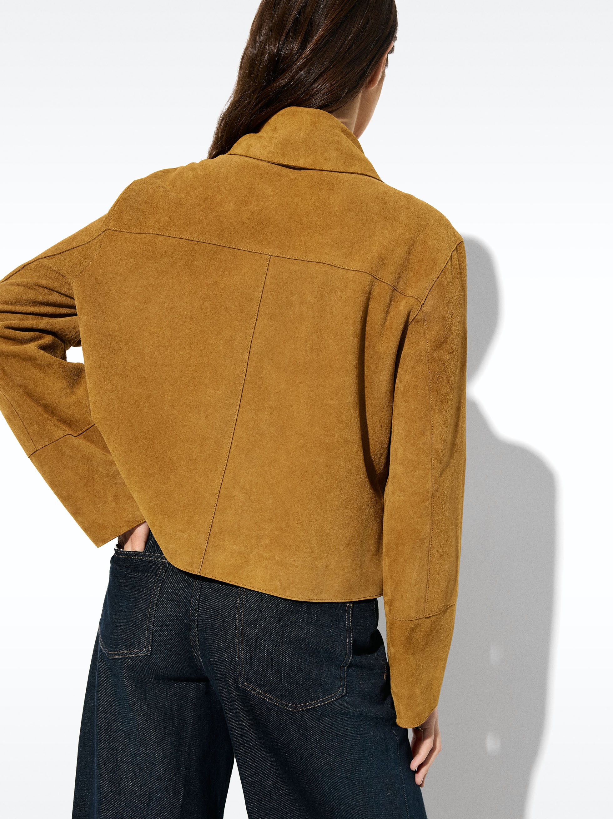 Chaqueta De Piel Con Botones