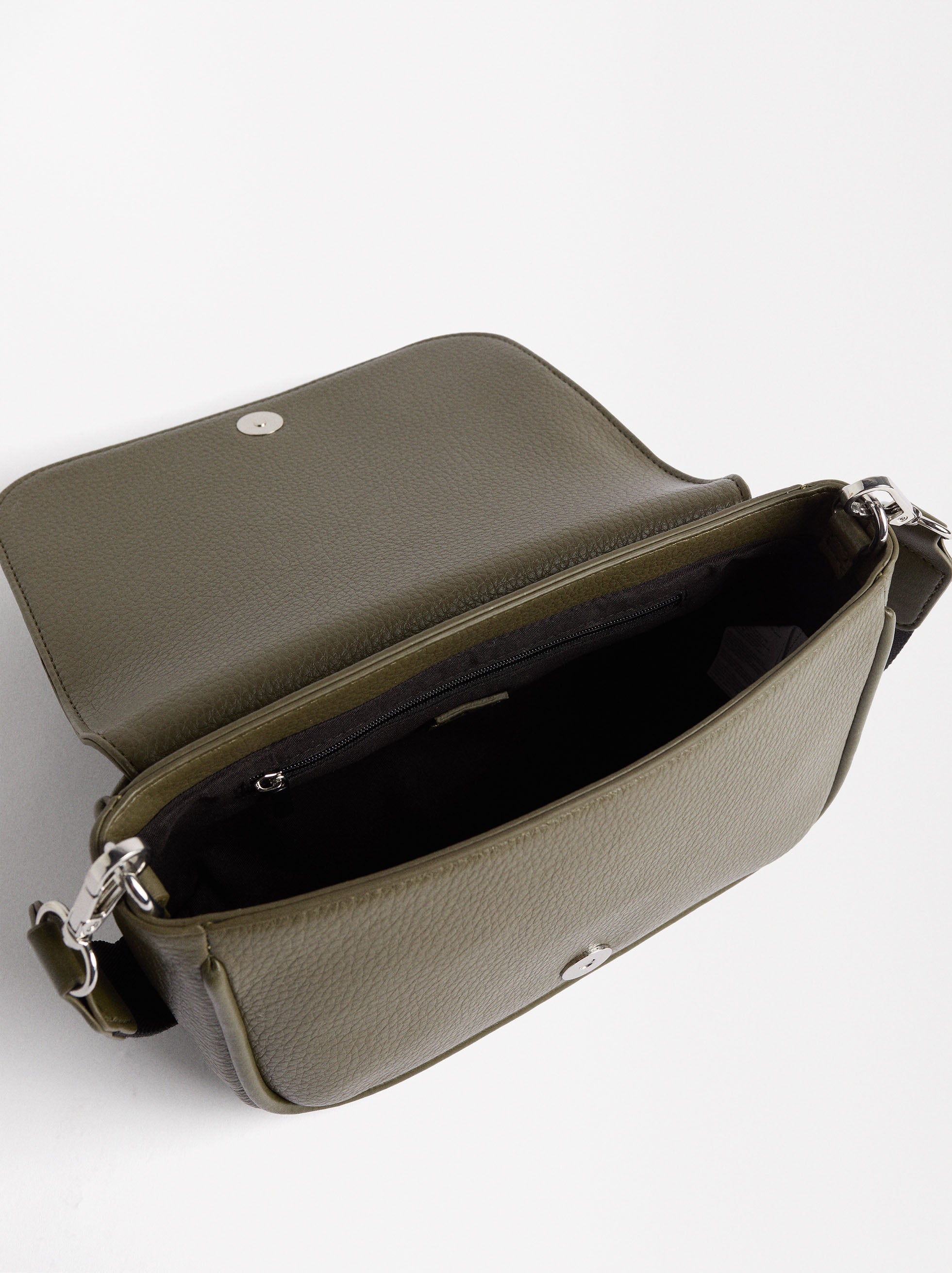 Bolso Bandolera Con Solapa