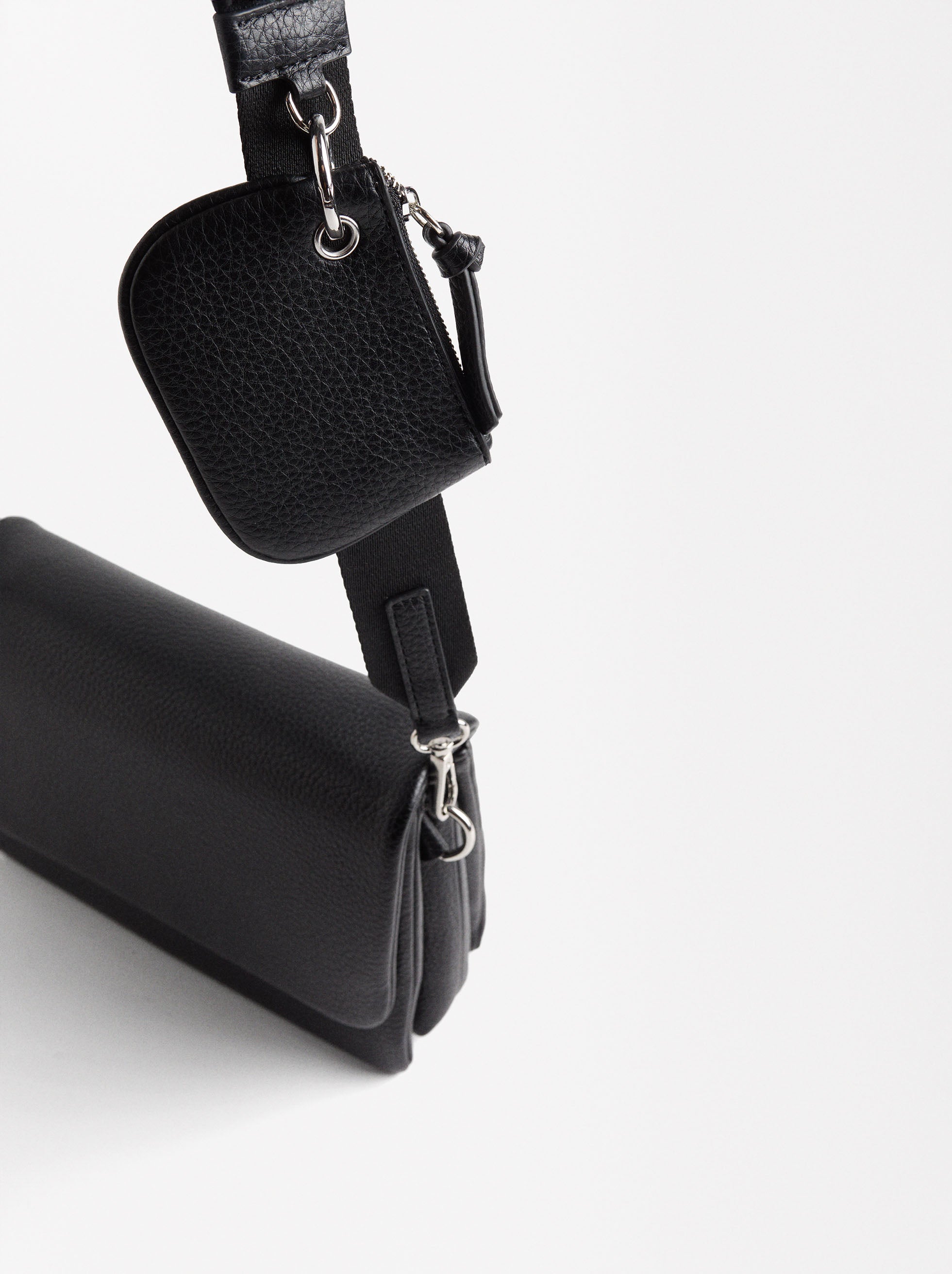 Bolso Bandolera Con Solapa