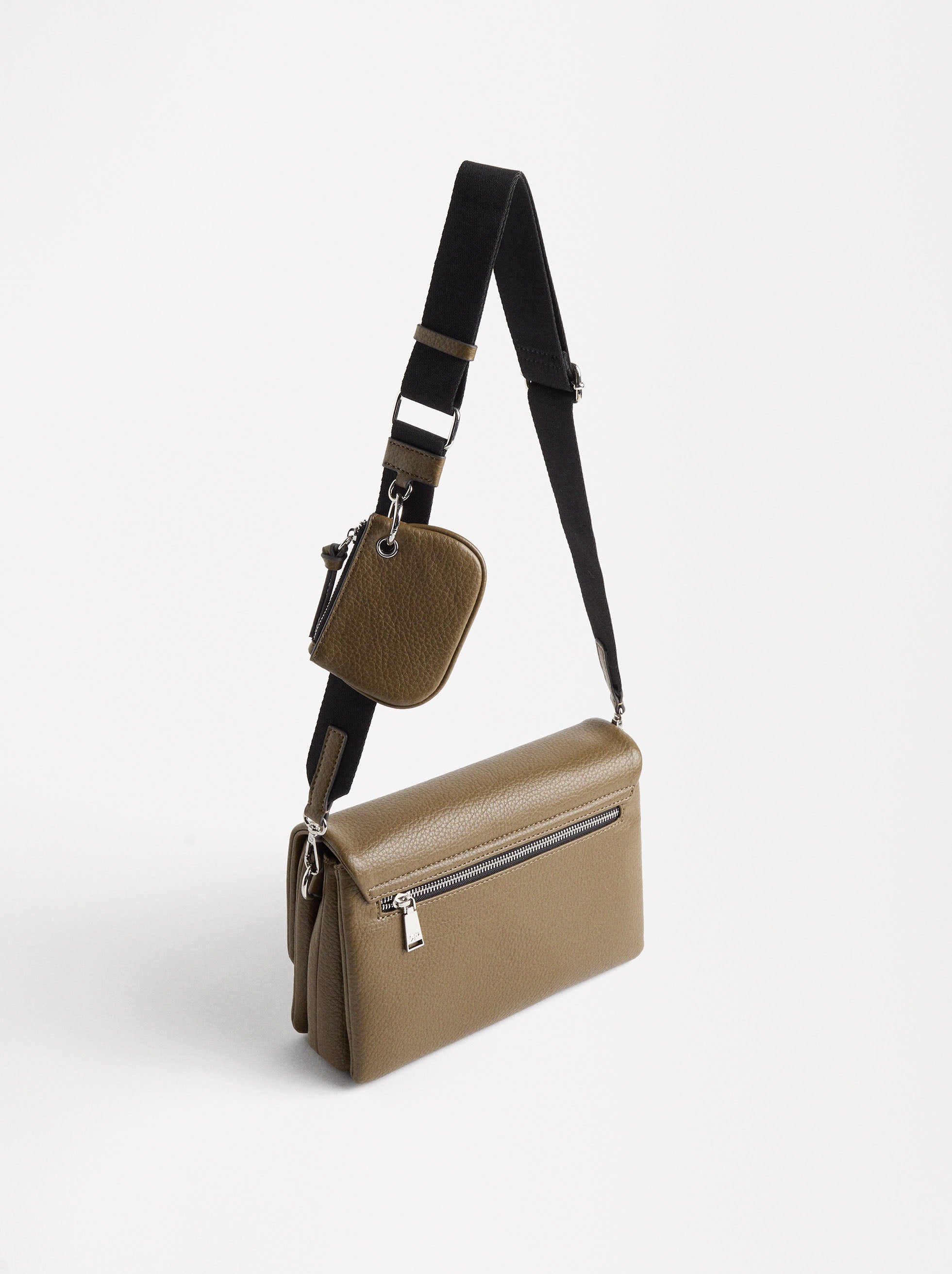 Bolso Bandolera Con Solapa