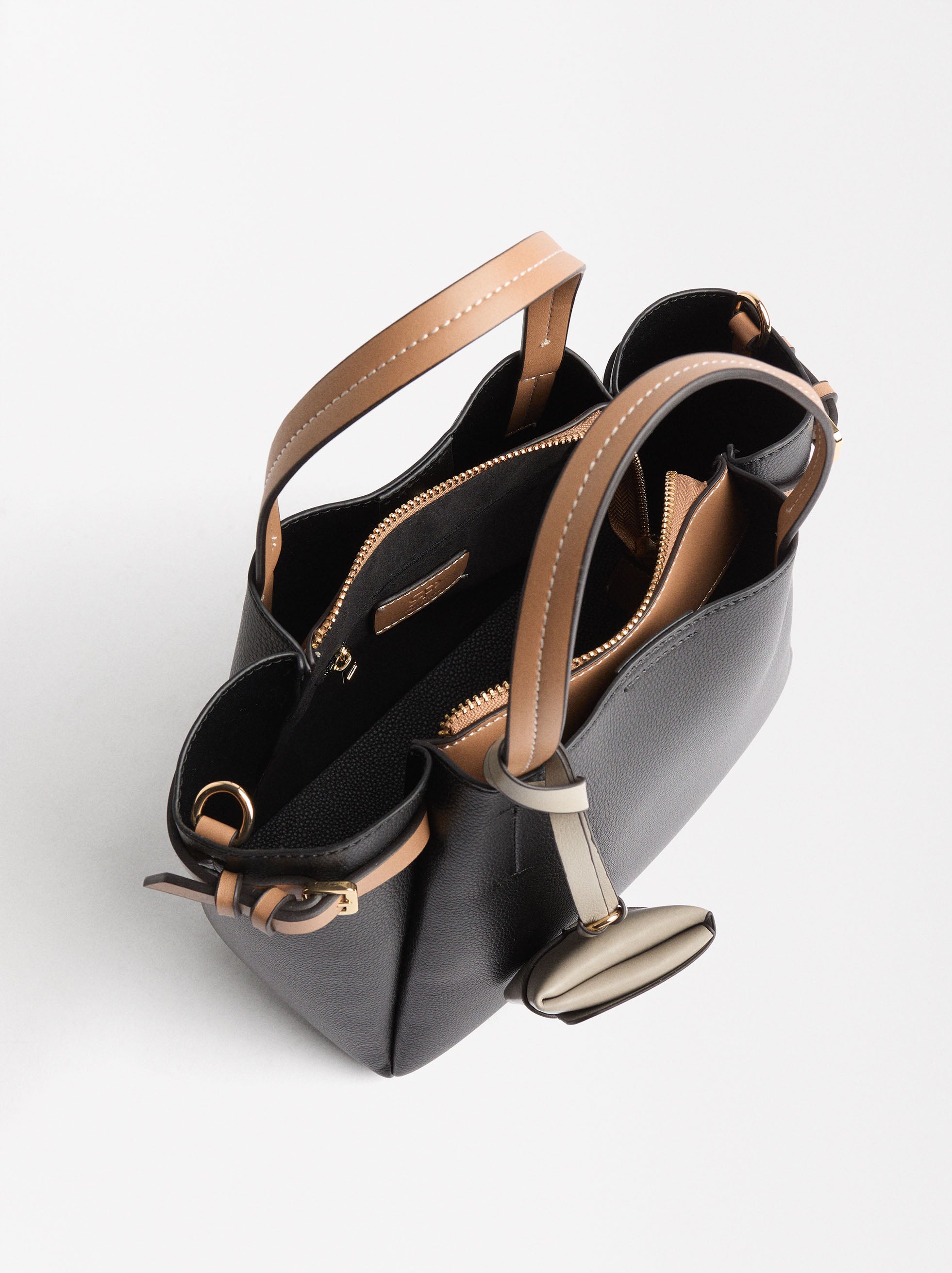 Bolso Tote Con Colgante