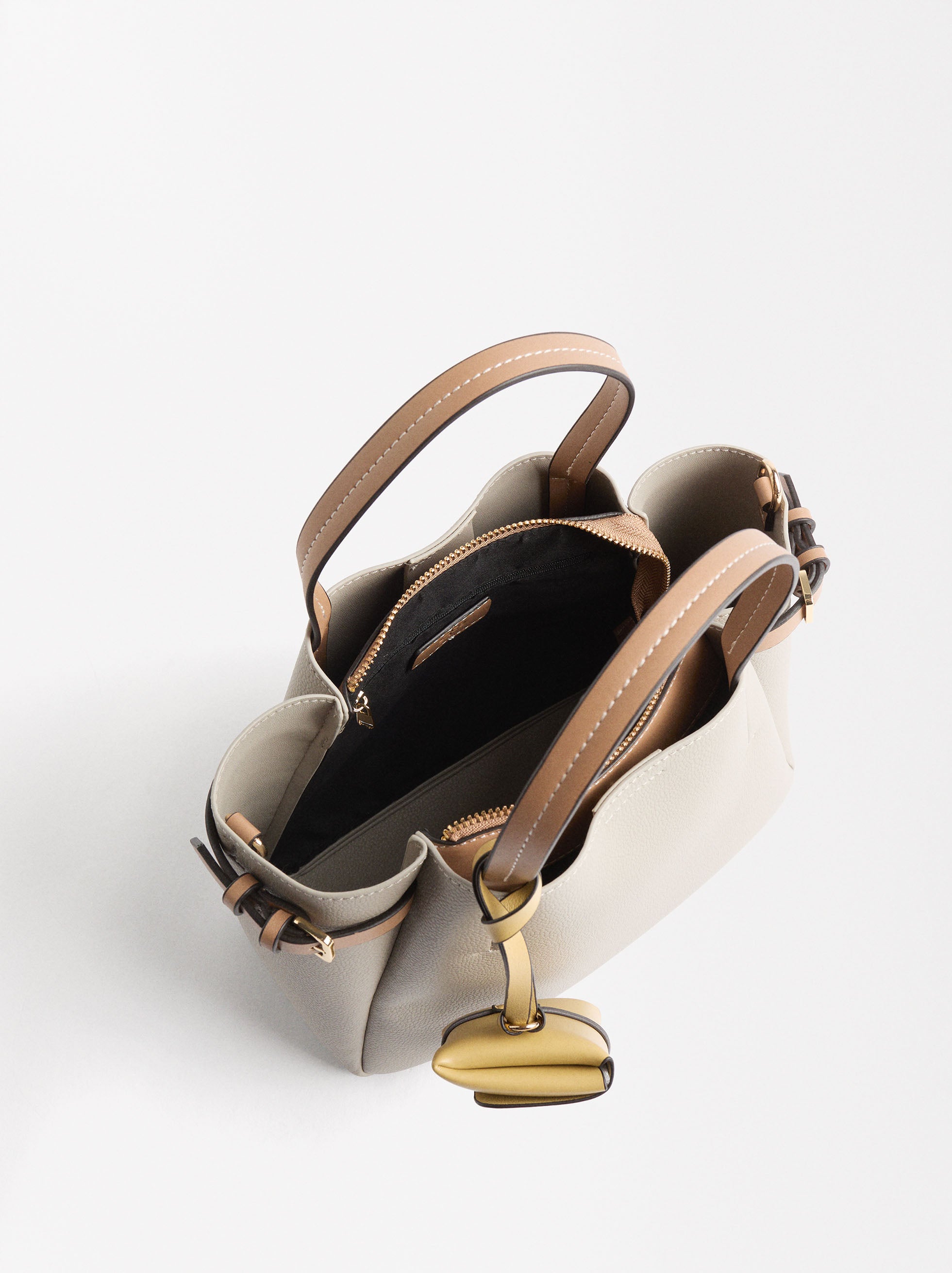 Bolso Tote Con Colgante