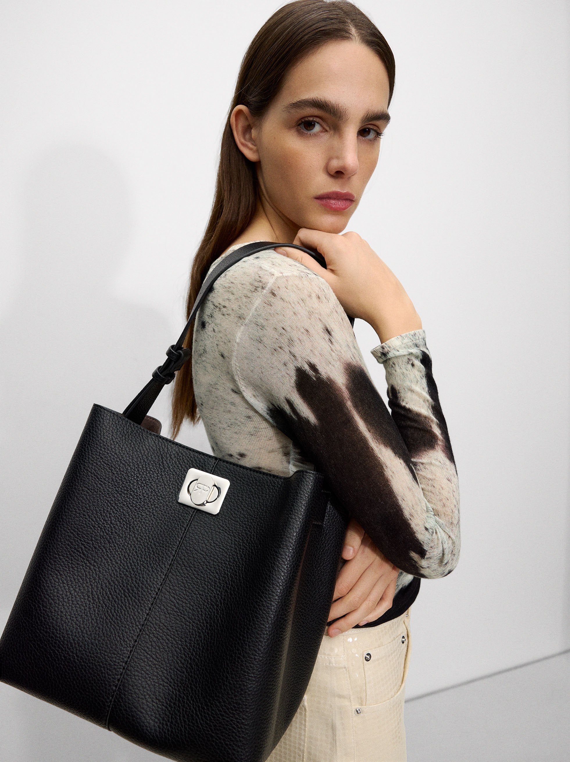Cartera De Hombro Con Bolsa Removible