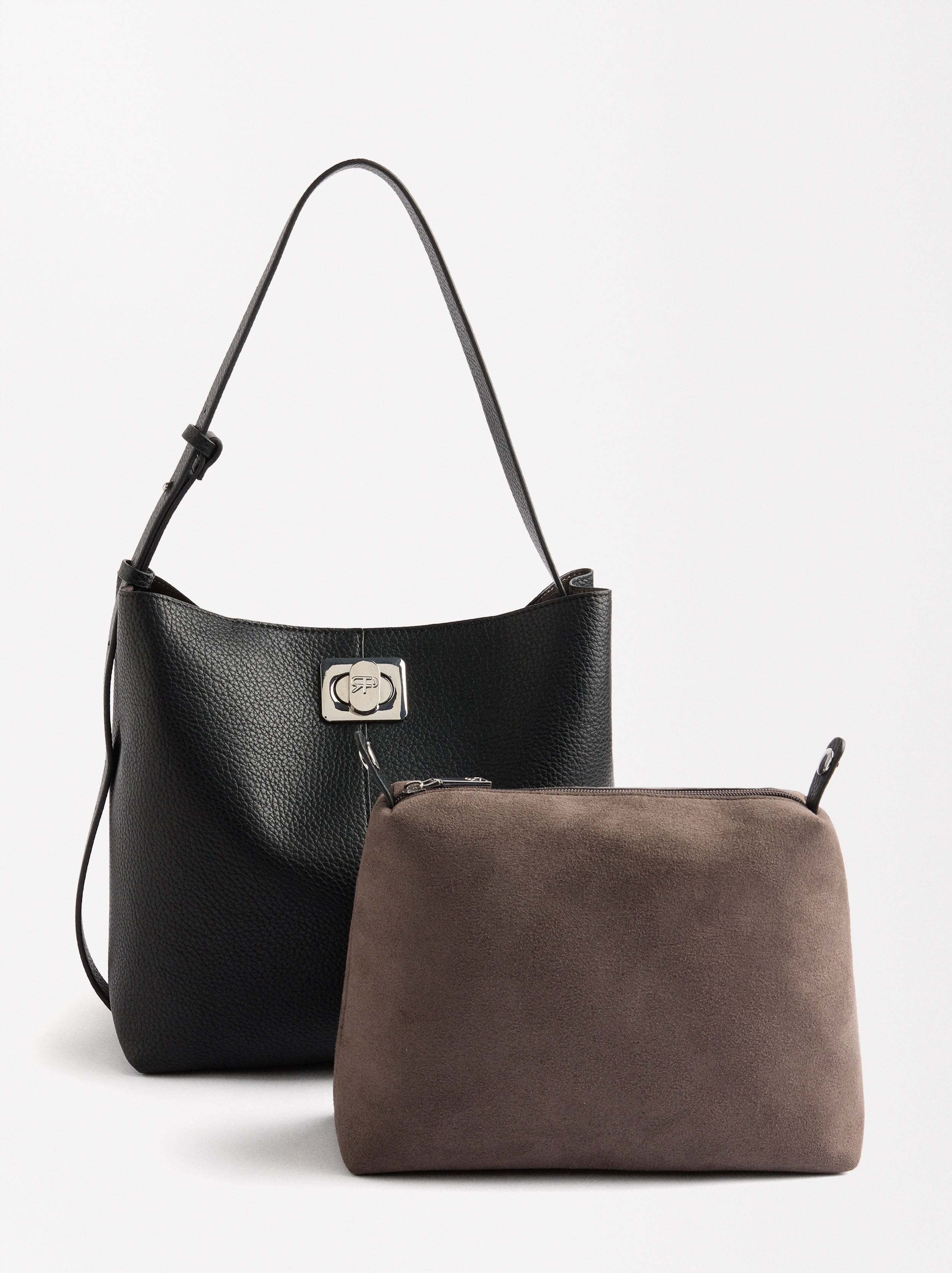Cartera De Hombro Con Bolsa Removible