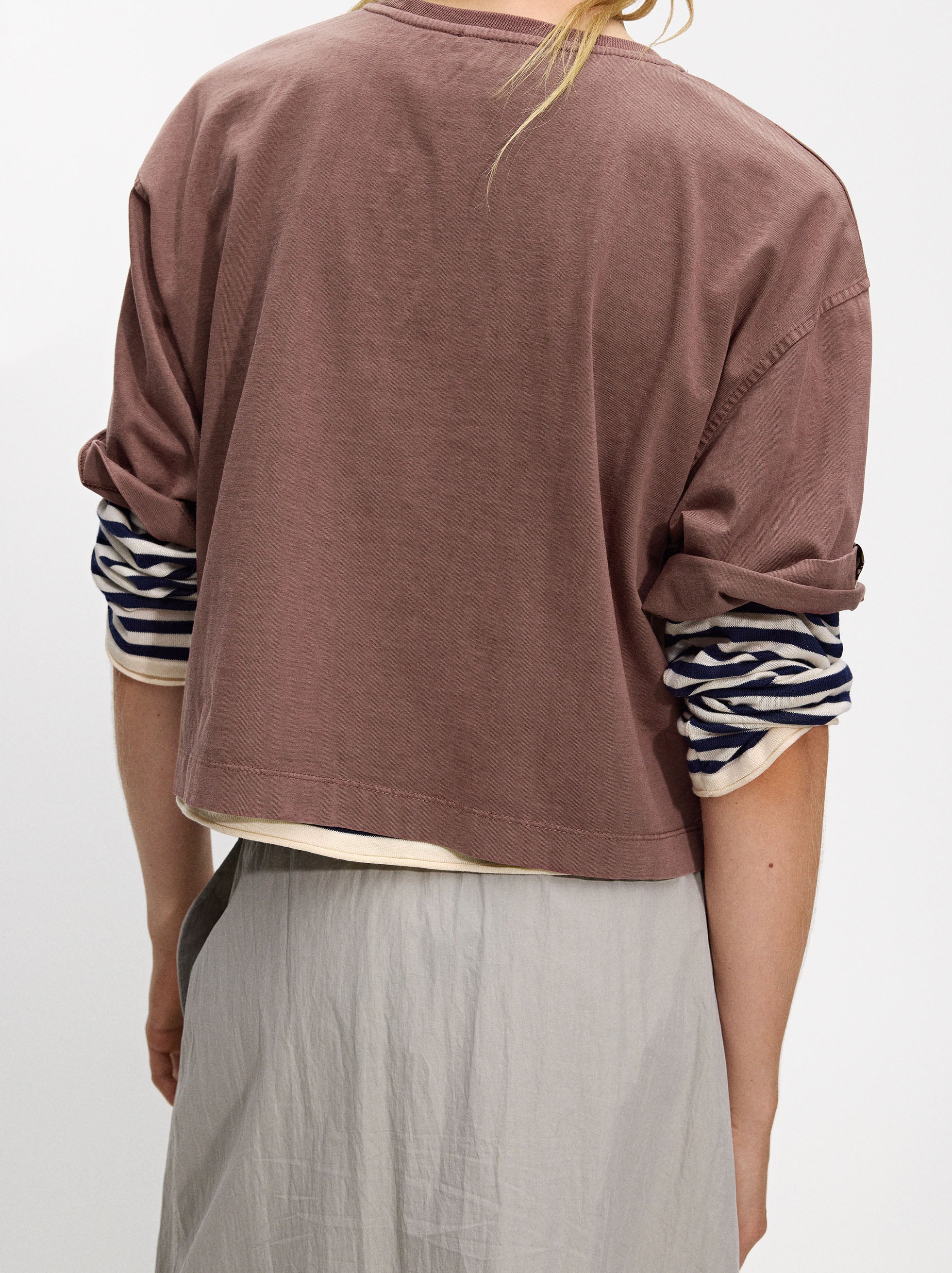 Camiseta Algodón Con Bolsillo
