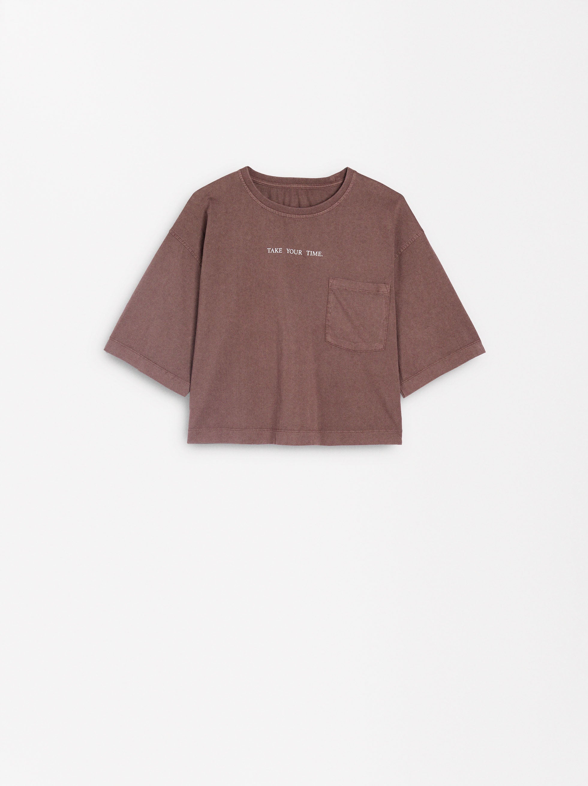 Camiseta Algodón Con Bolsillo