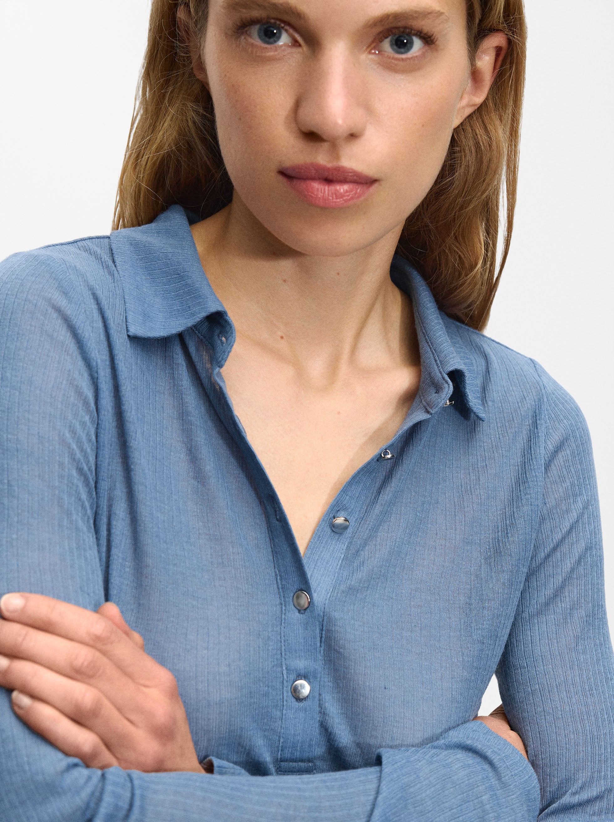 Camisa Con Cuello Polo