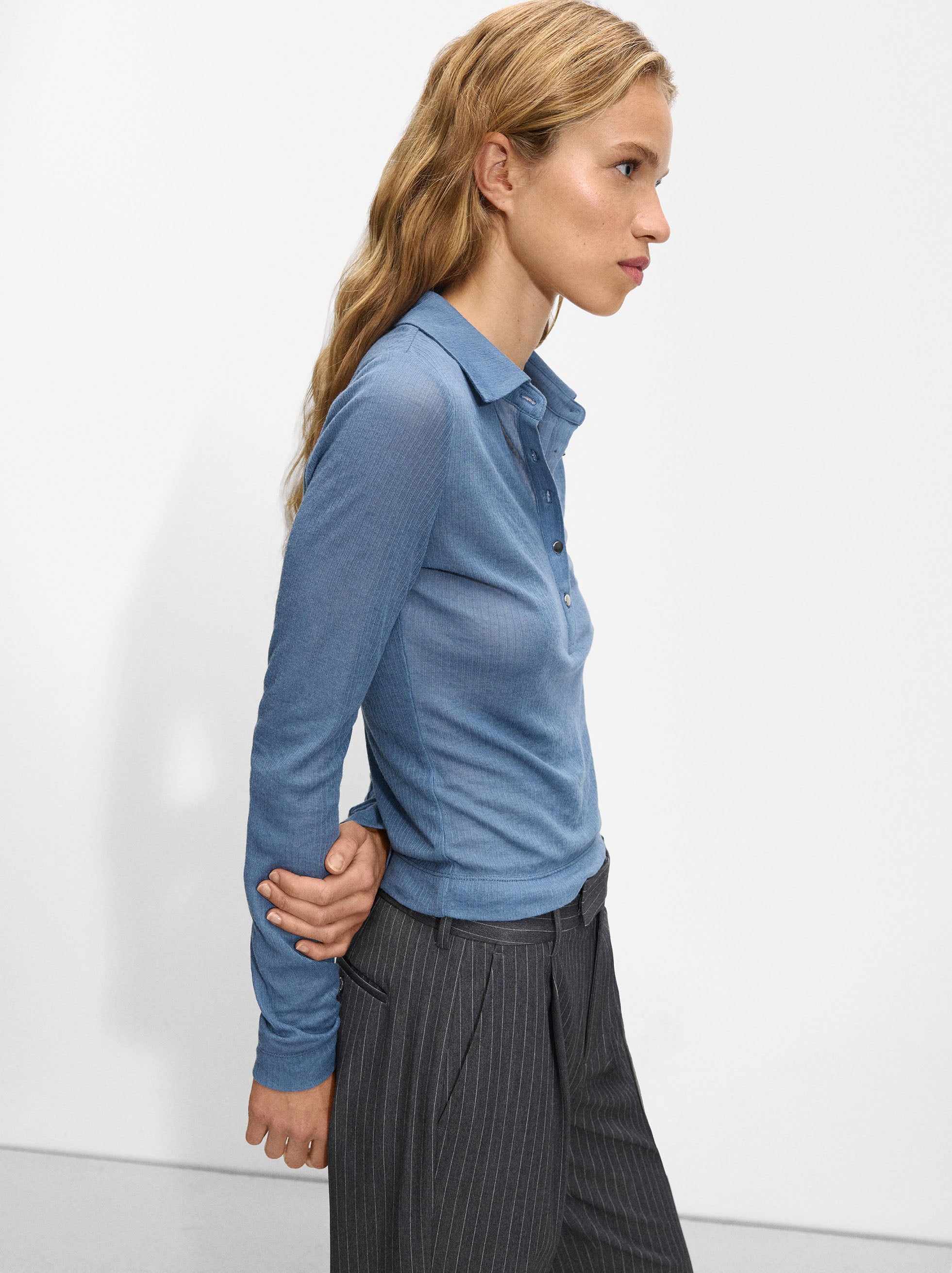 Camisa Con Cuello Polo