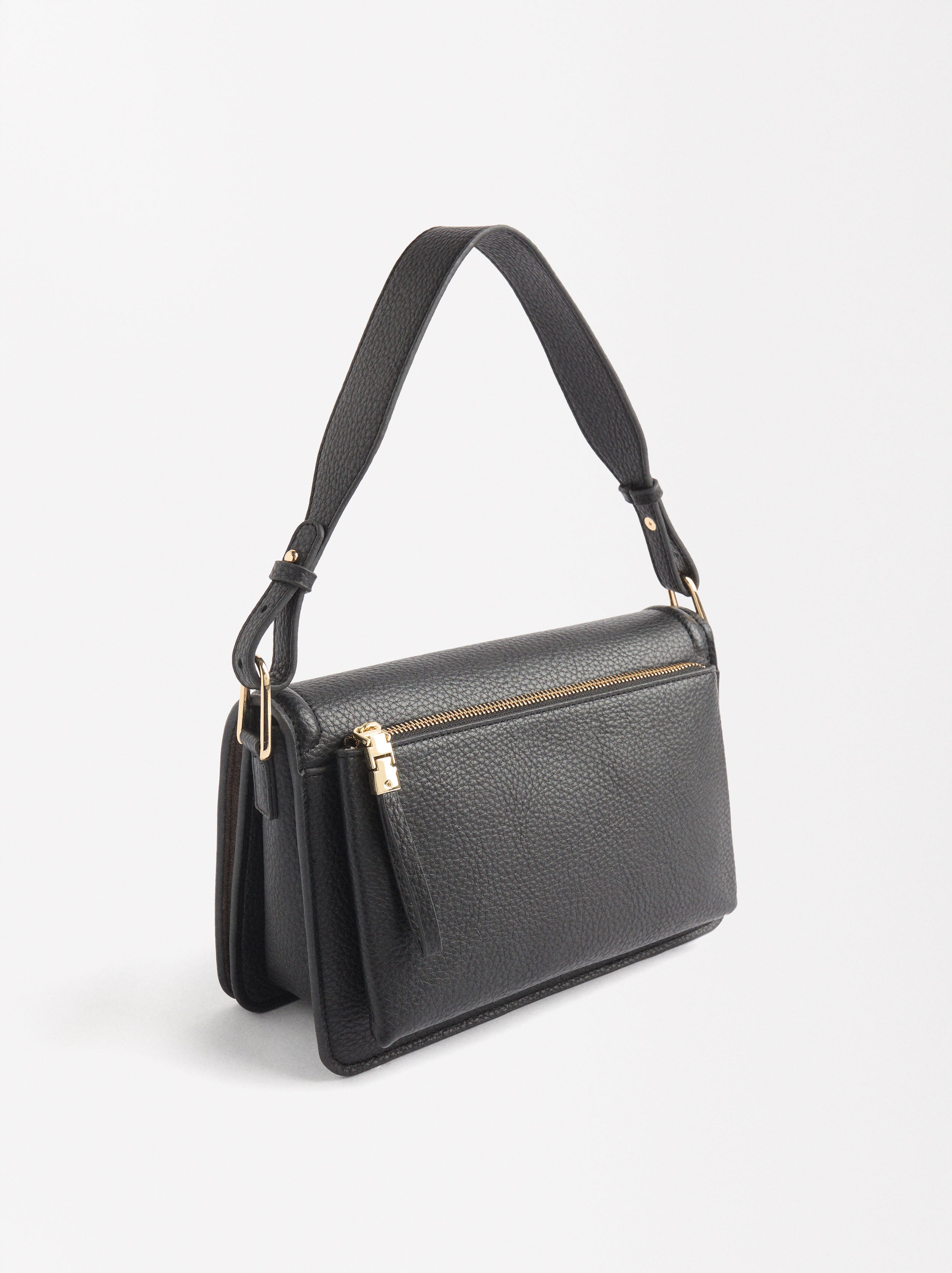 Bolso De Hombro Con Cierre De Solapa