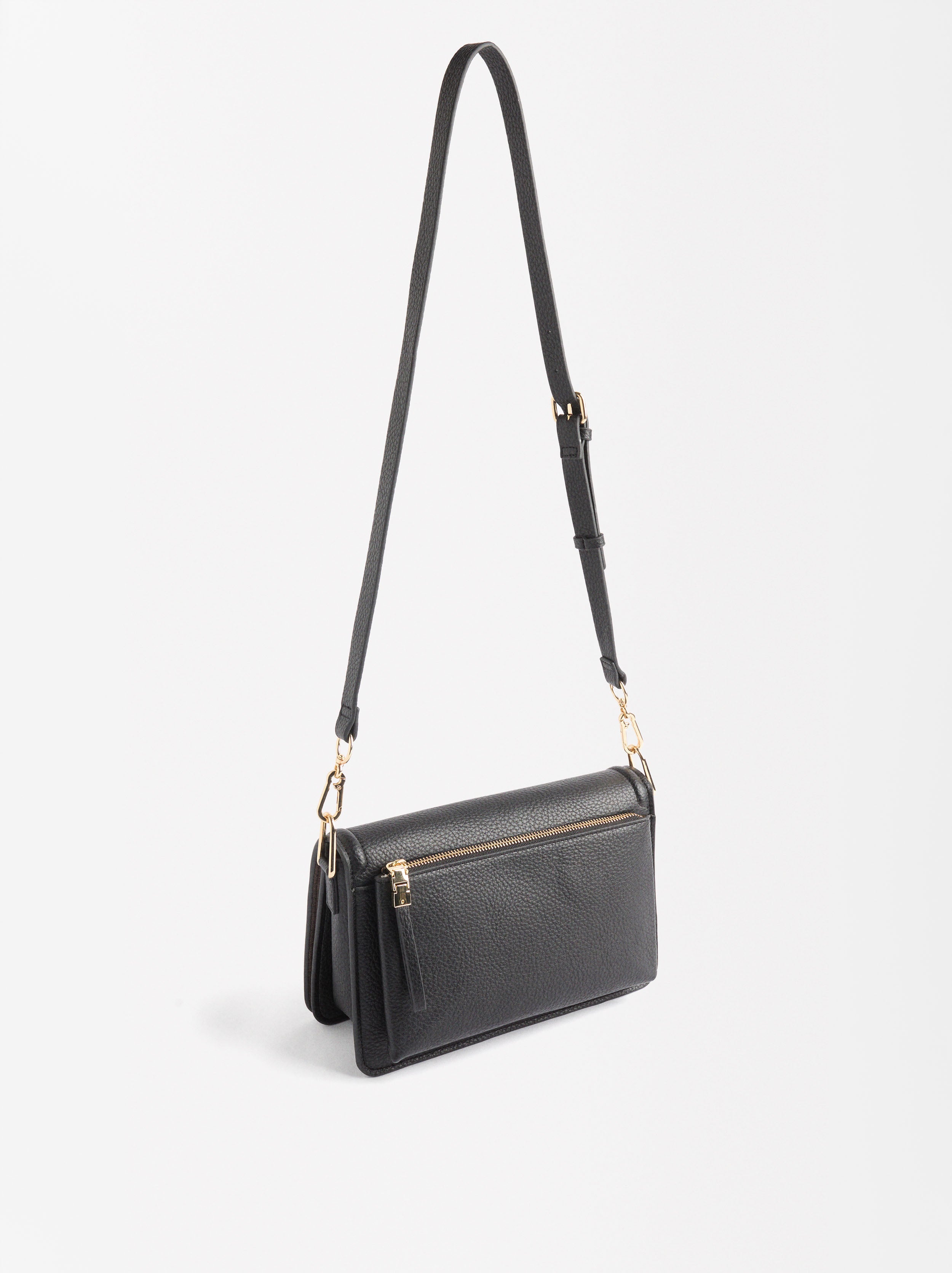 Bolso De Hombro Con Cierre De Solapa