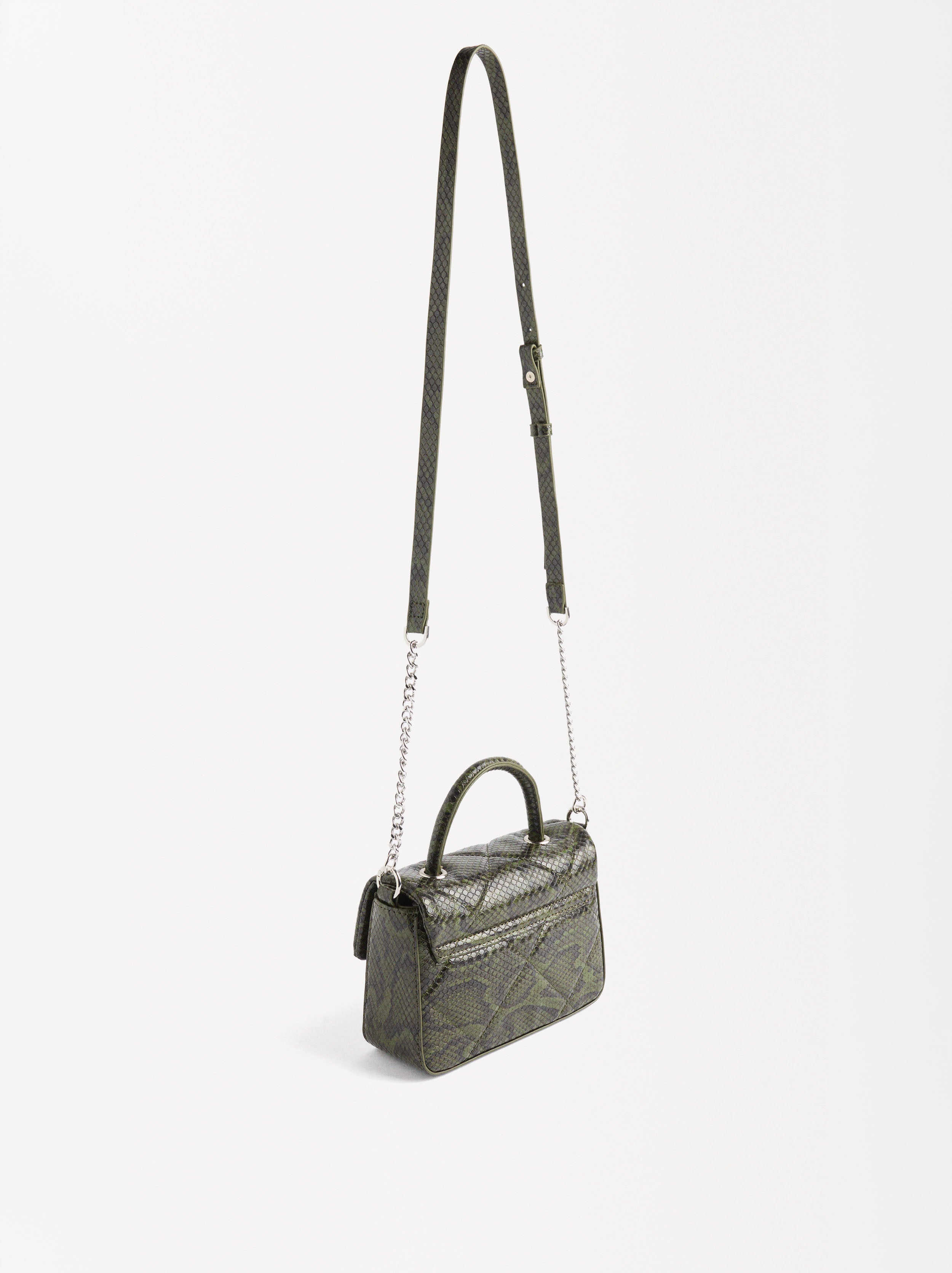 Bolso De Mano Con Estampado Animal