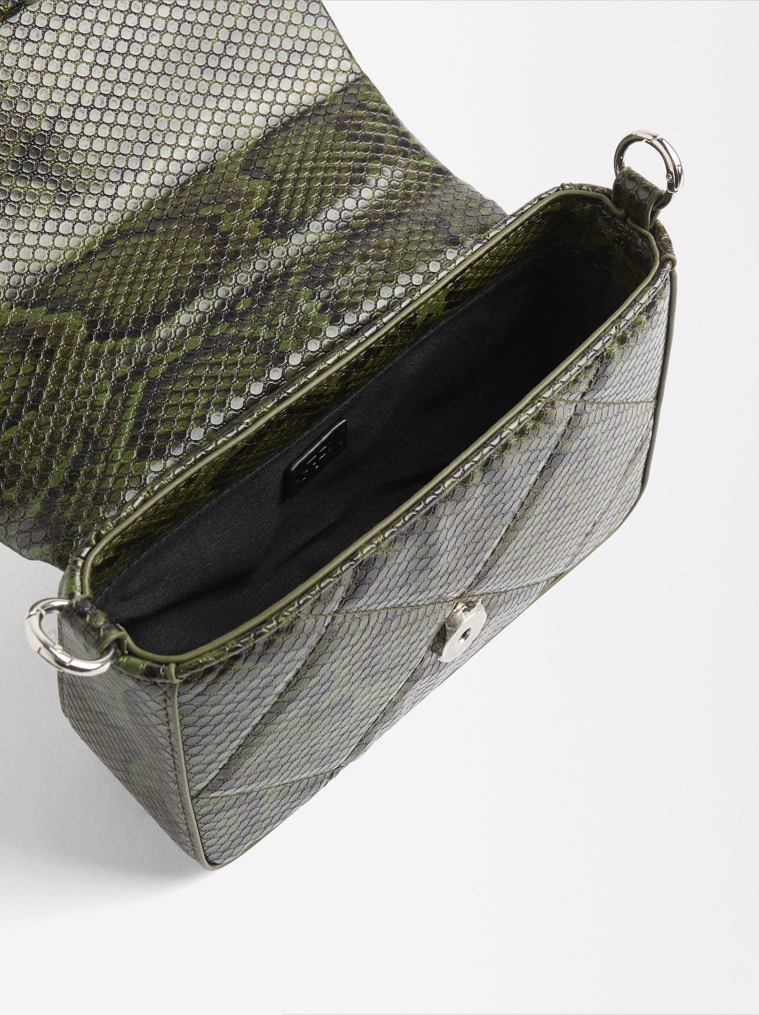 Bolso De Mano Con Estampado Animal