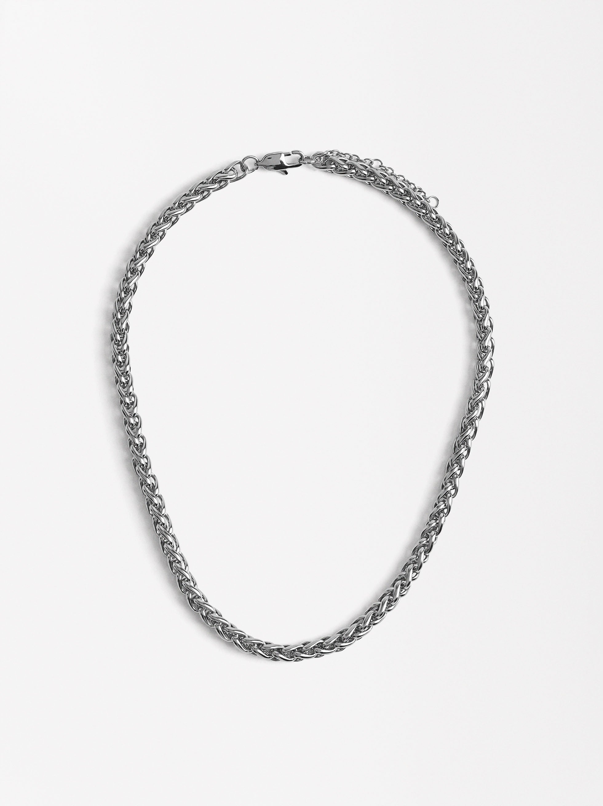Collar Corto De Eslabones - Acero Inoxidable