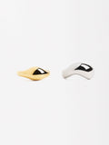 Set De Anillos Onda - Acero Inoxidable