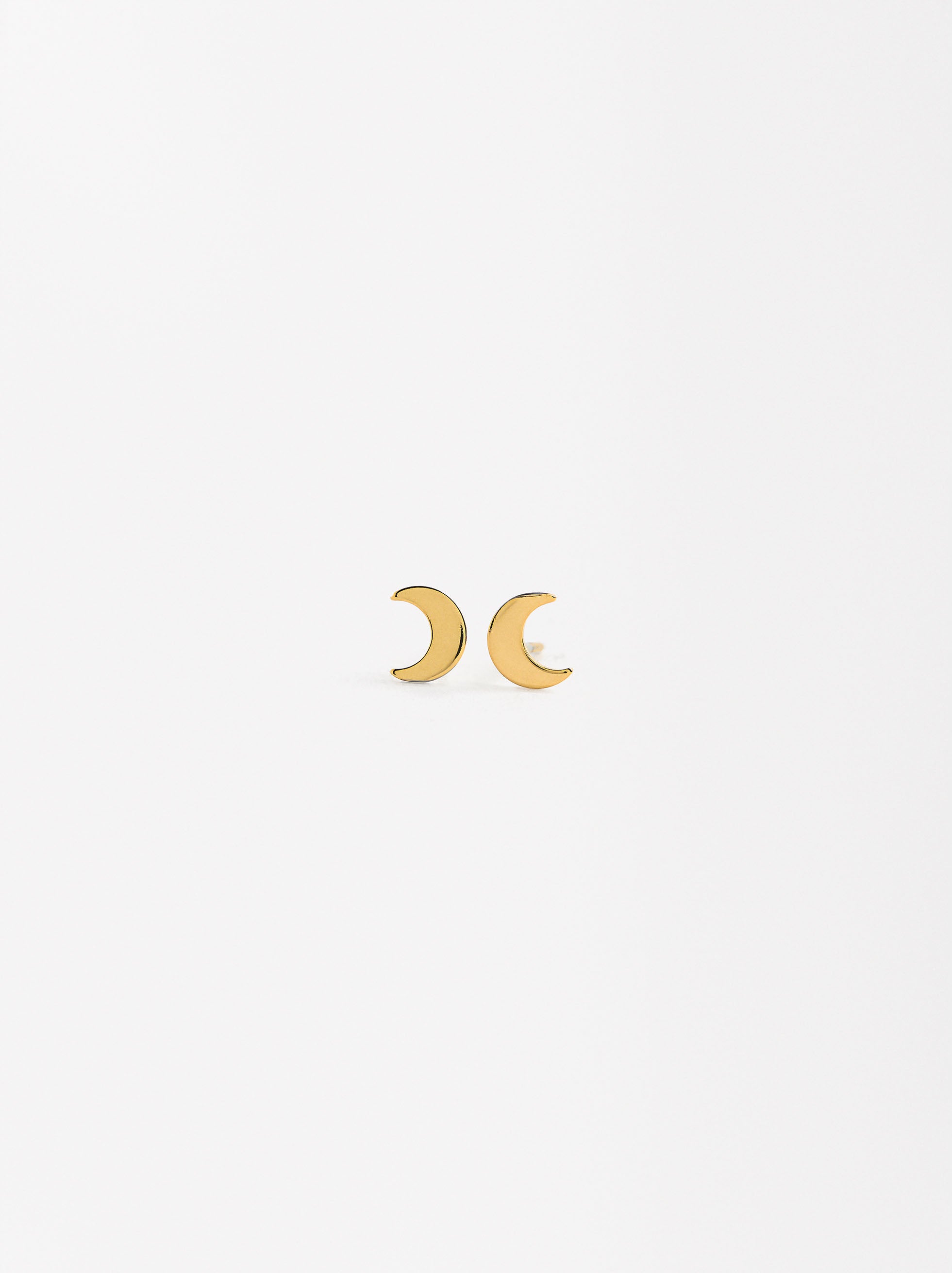 Set Collar Y Aretes Lunas Y Estrellas - Acero Inoxidable