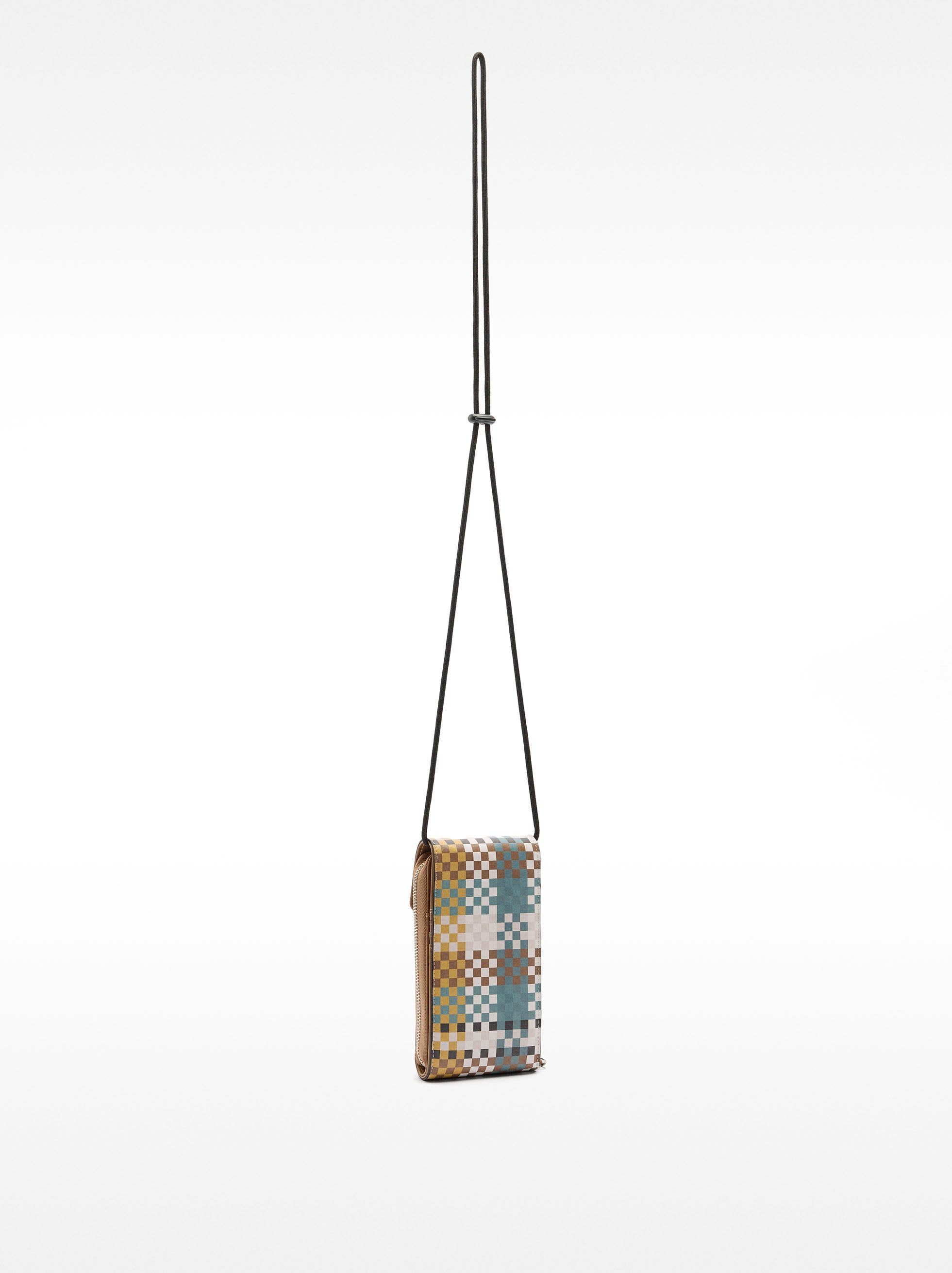 Cartera Para Móvil Estampado Cuadrados