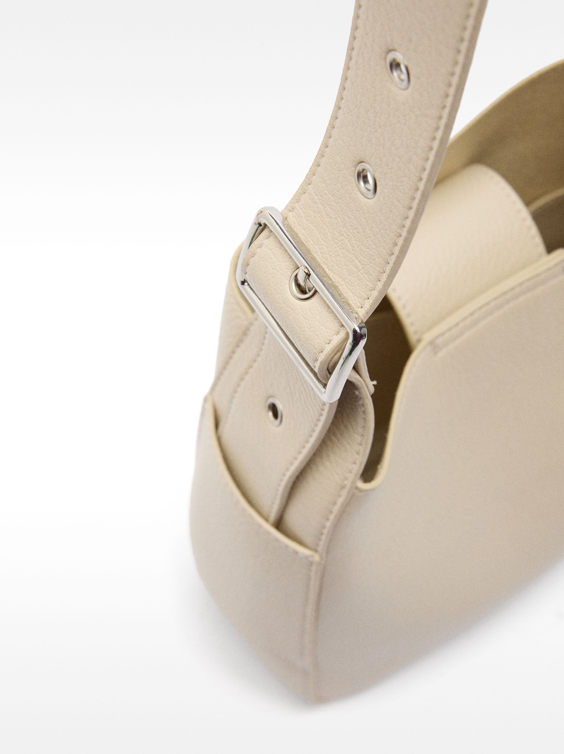 Cartera De Hombro Con Textura