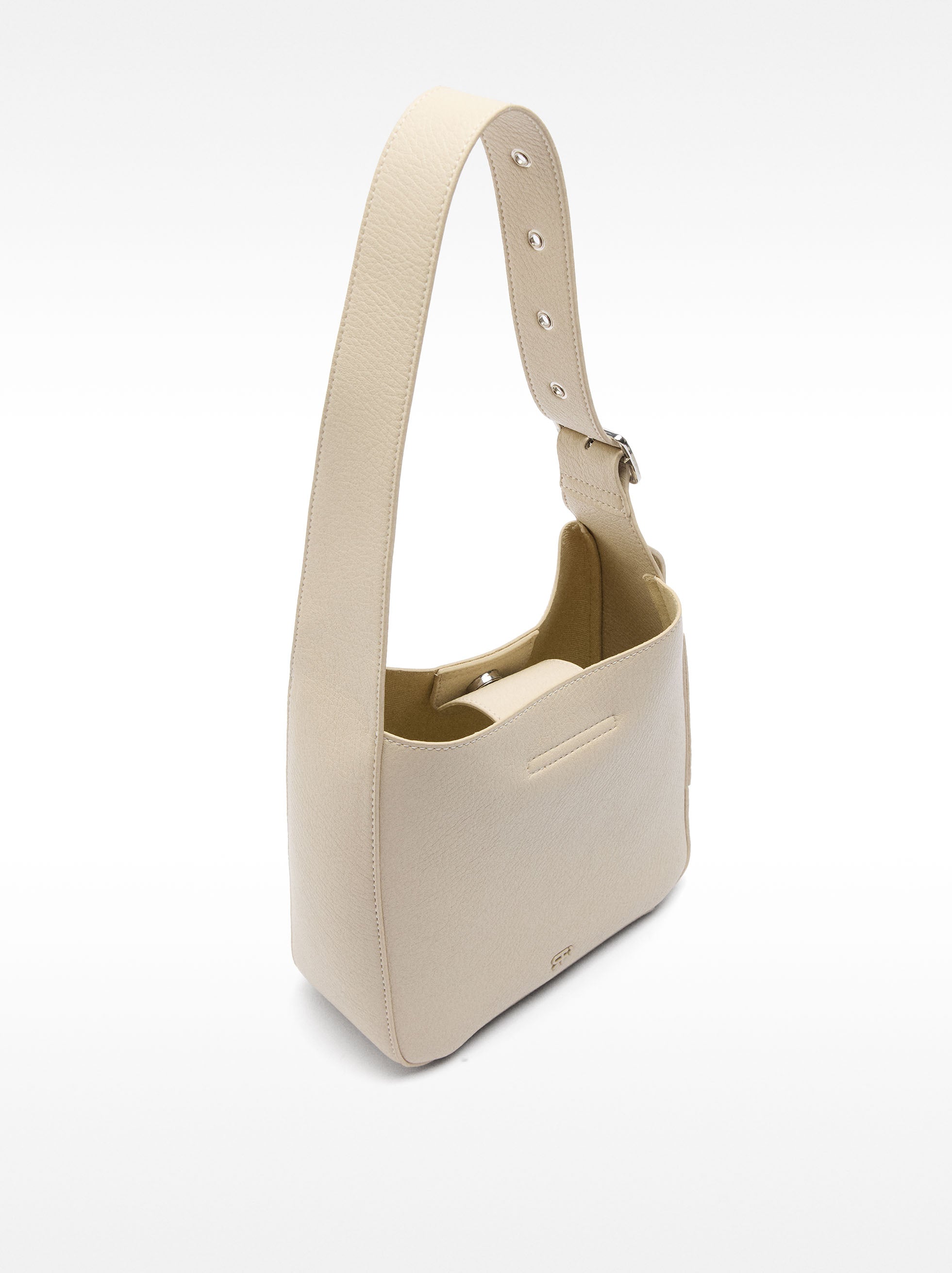 Cartera De Hombro Con Textura