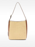 Bolso Hombro Efecto Rafia