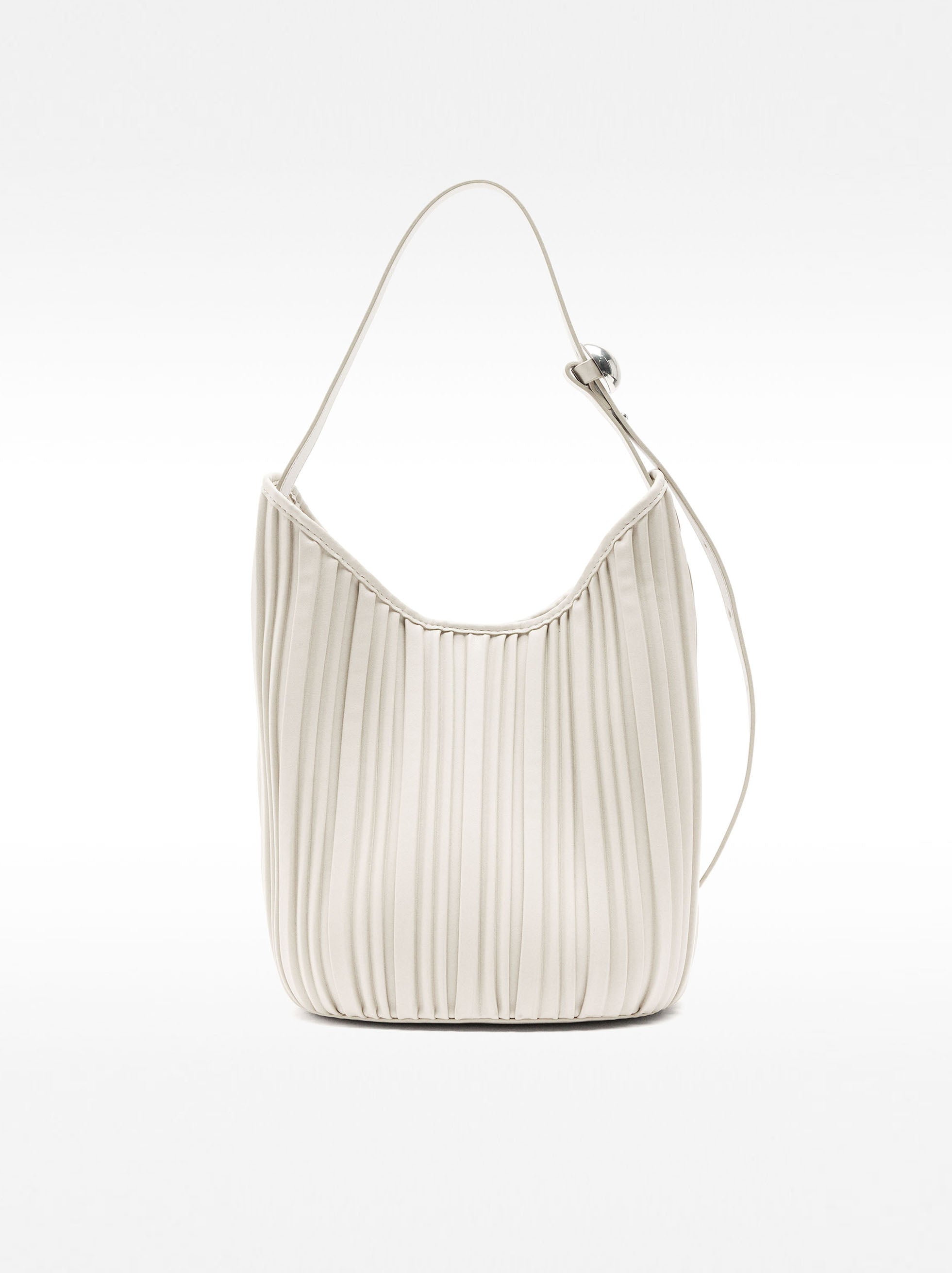 Bolso De Hombro Plisado Con Bolsa Extraíble