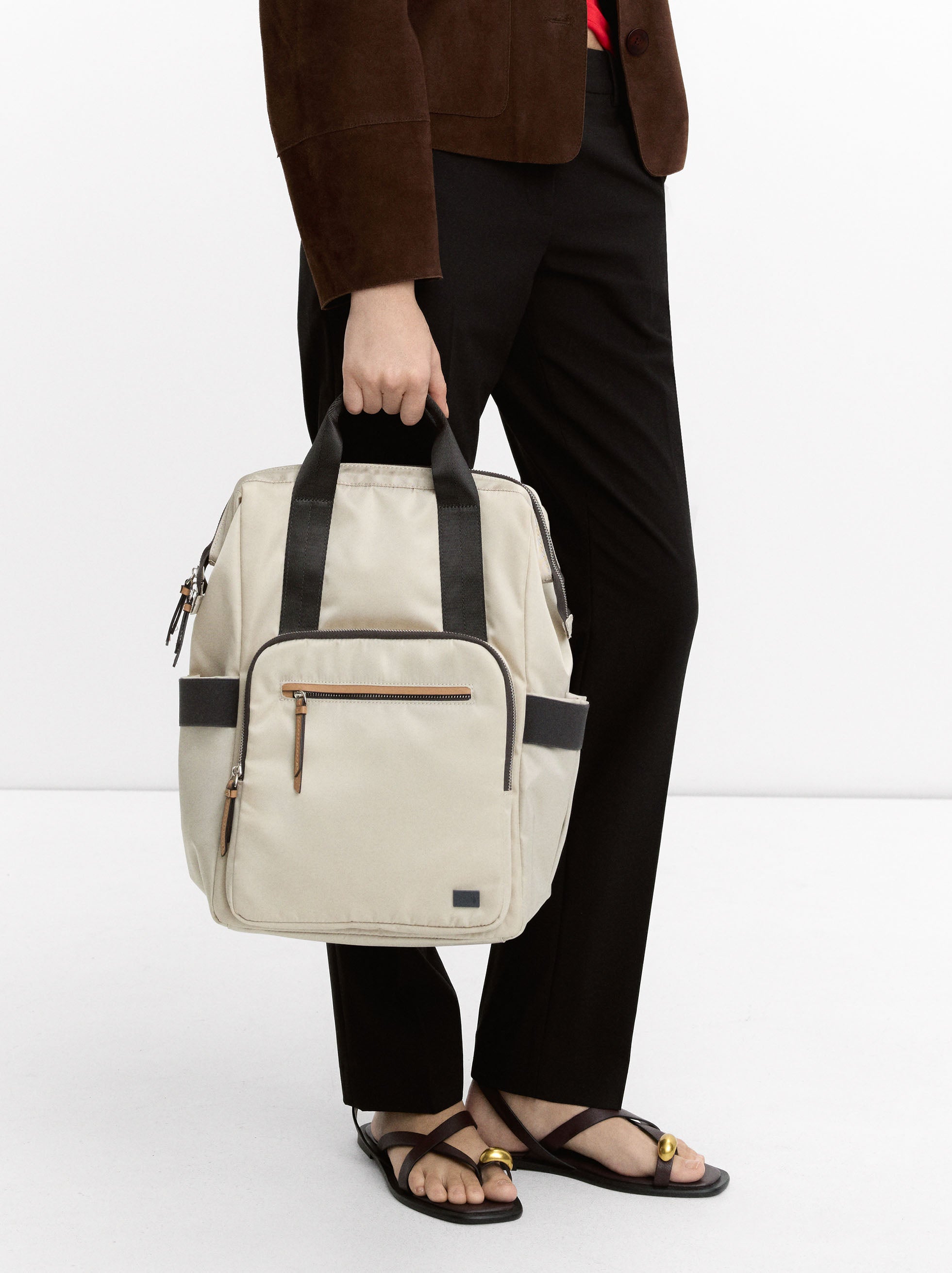 Mochila Efecto Nylon Para Portátil De 13"