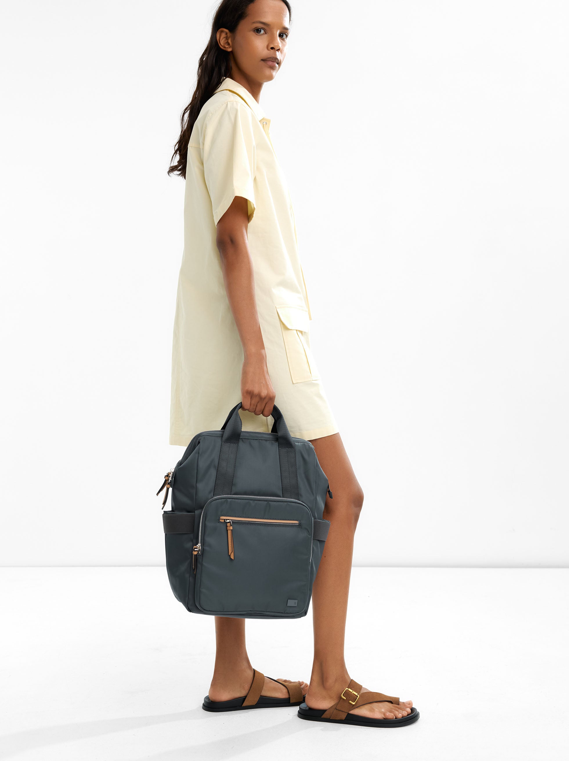 Mochila Efecto Nylon Para Portátil De 13"