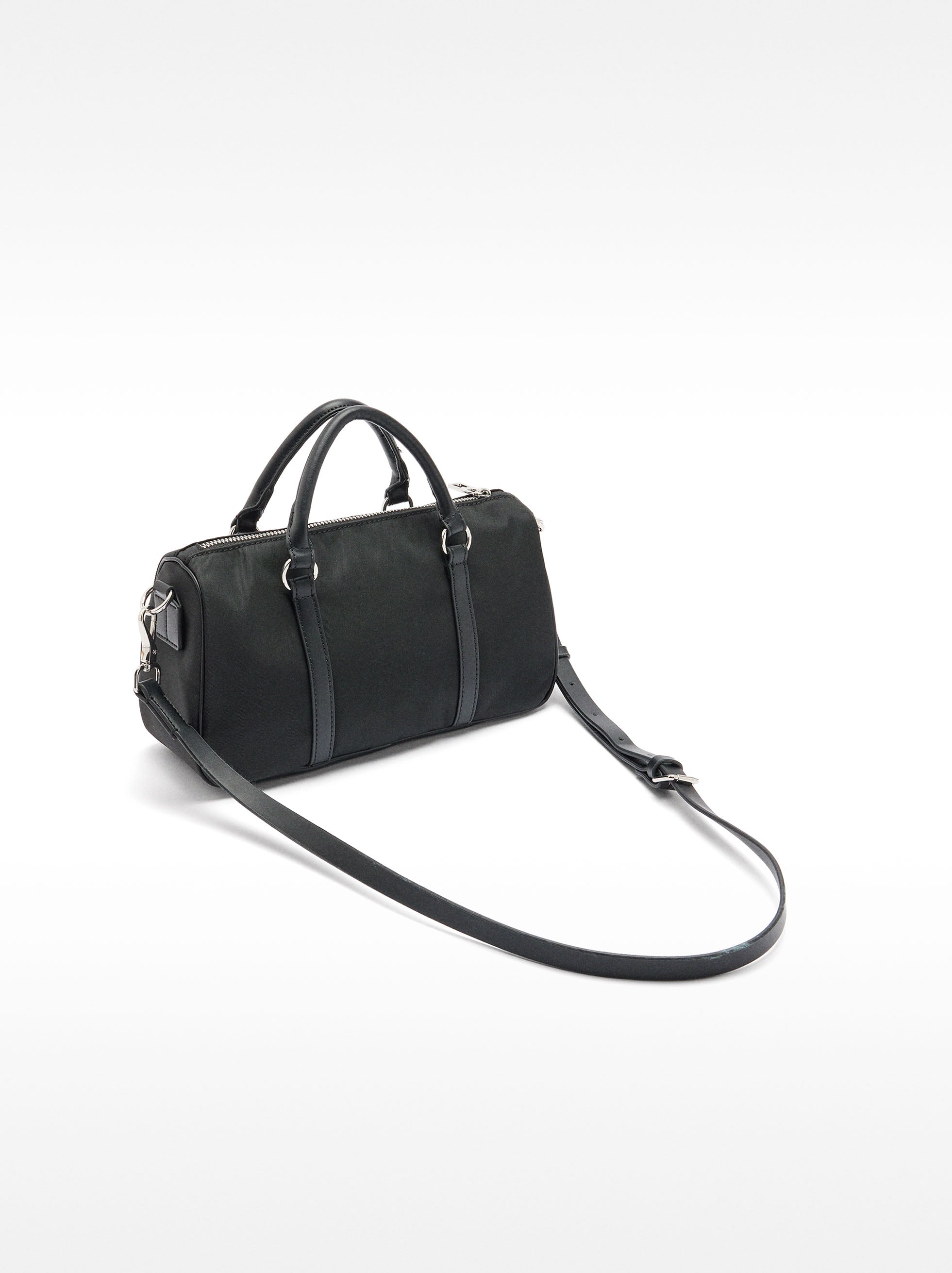Bolso Tote De Nylon Com Bandolera