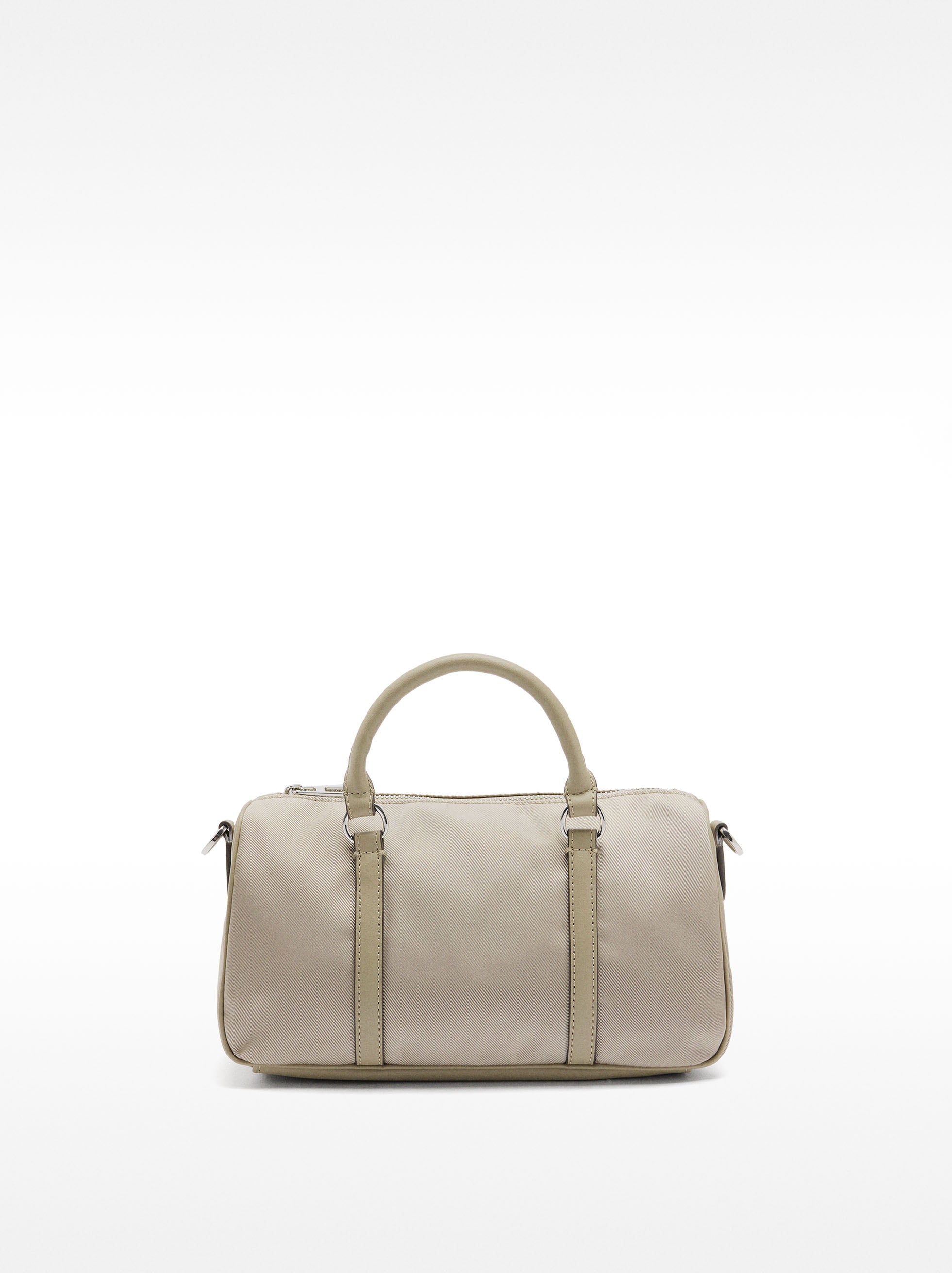 Bolso Tote De Nylon Com Bandolera