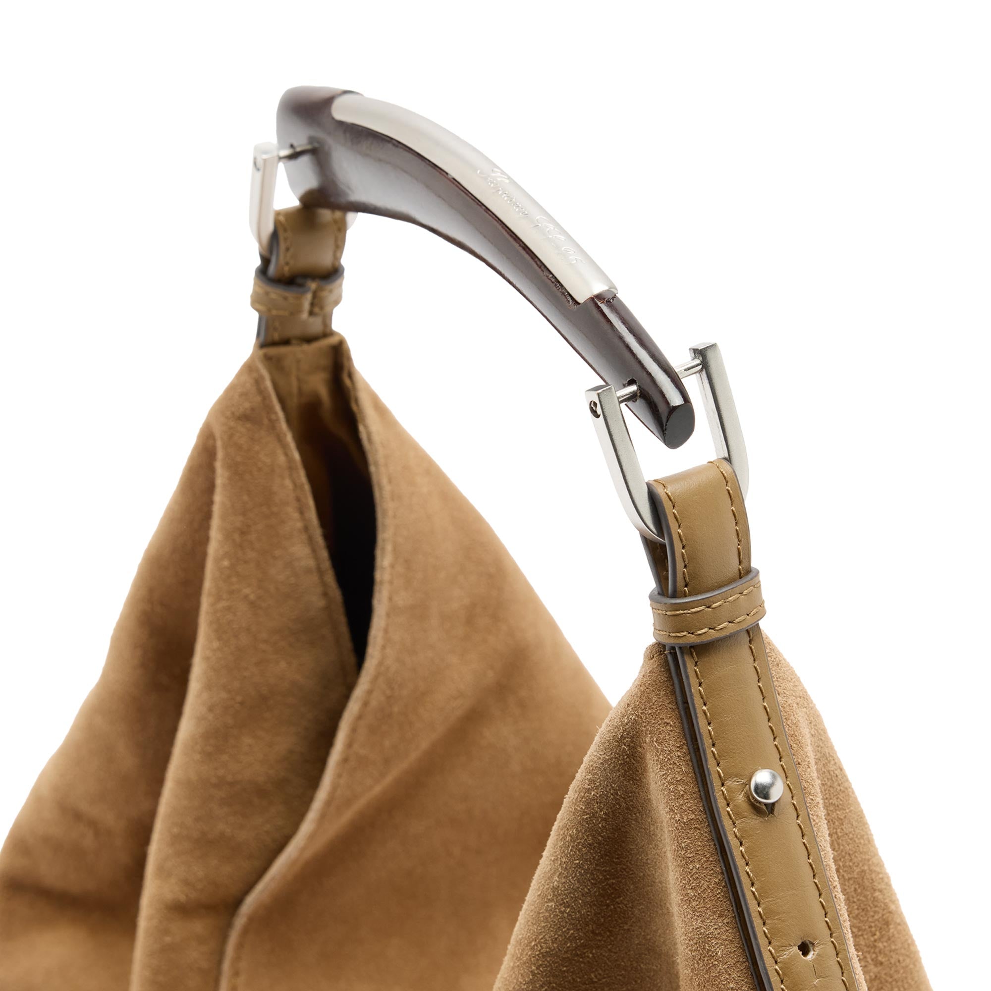 Bolso De Hombro De Piel Serraje