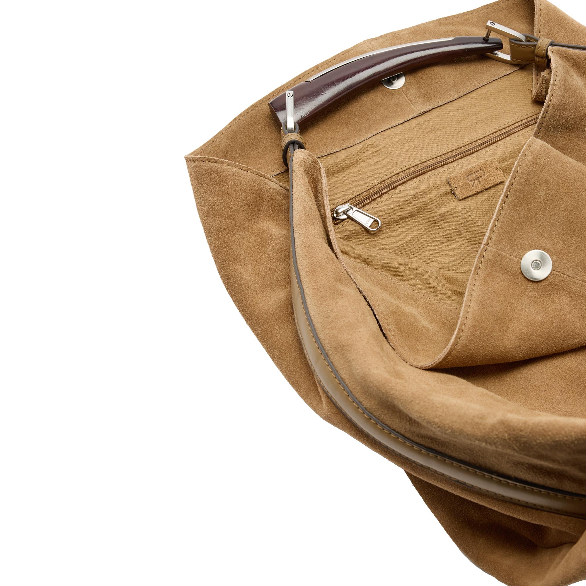 Bolso De Hombro De Piel Serraje
