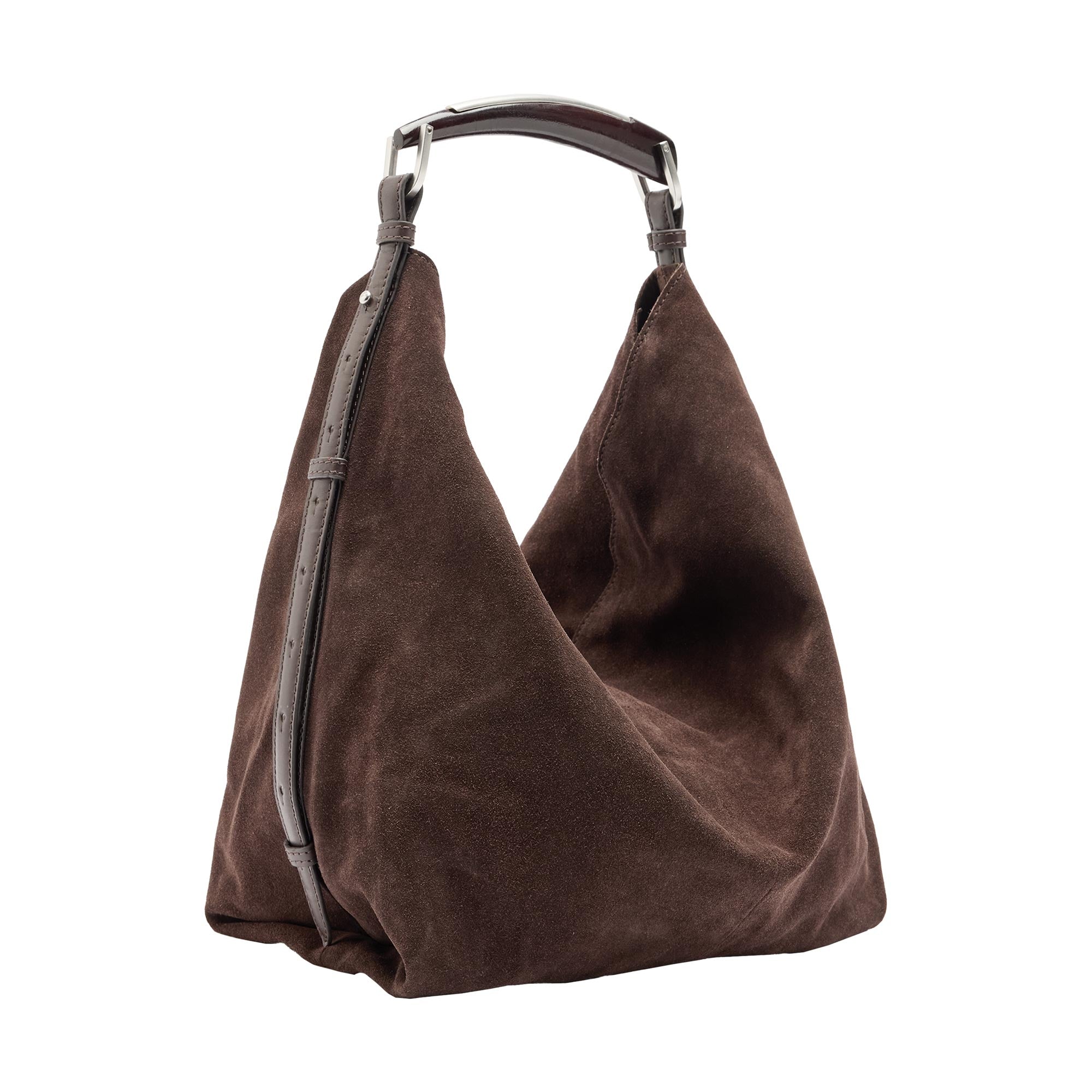 Bolso De Hombro De Piel Serraje