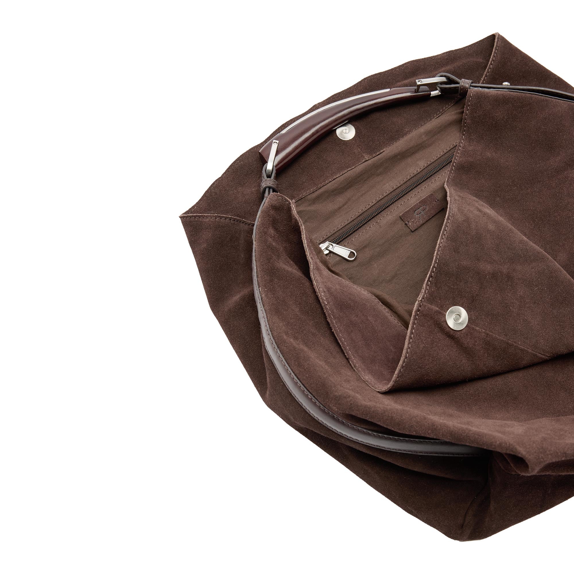 Bolso De Hombro De Piel Serraje