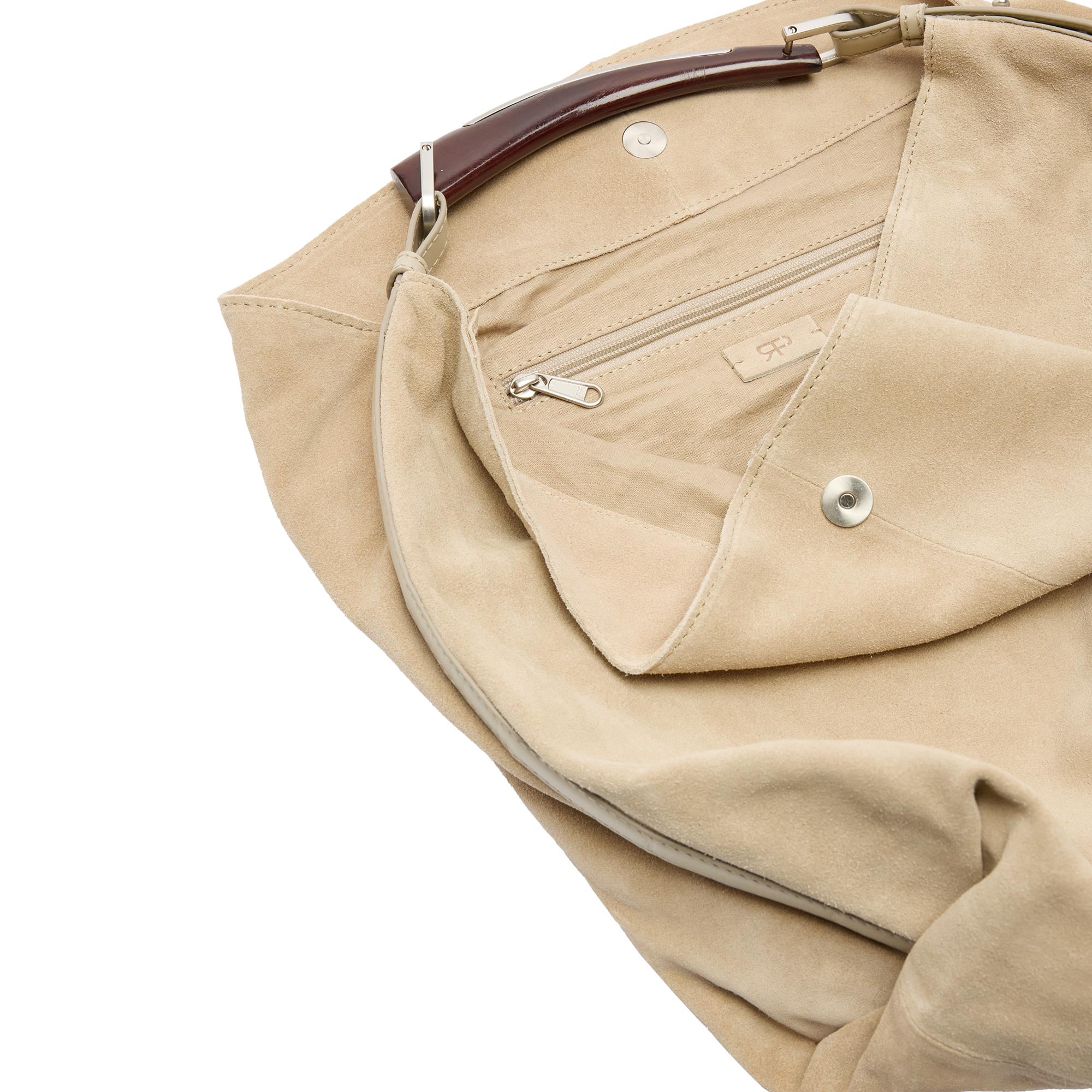 Bolso De Hombro De Piel Serraje