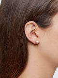 Set De Aretes Cortos Perlas