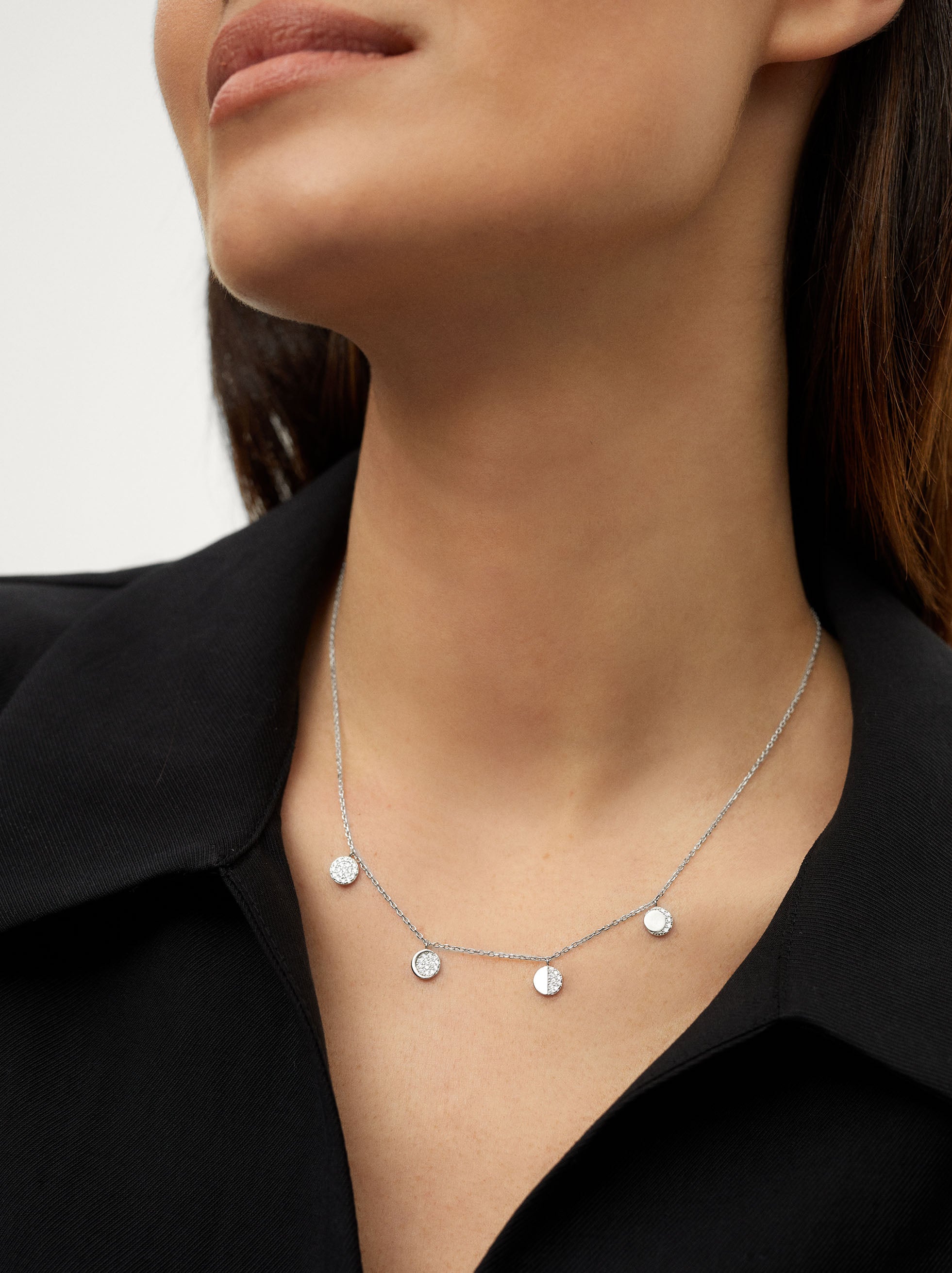 Collar De Plata 925 Con Circonitas