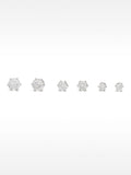 Set De Aretes Cortos Brillantes