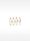 Conjunto De Aretes Dorados