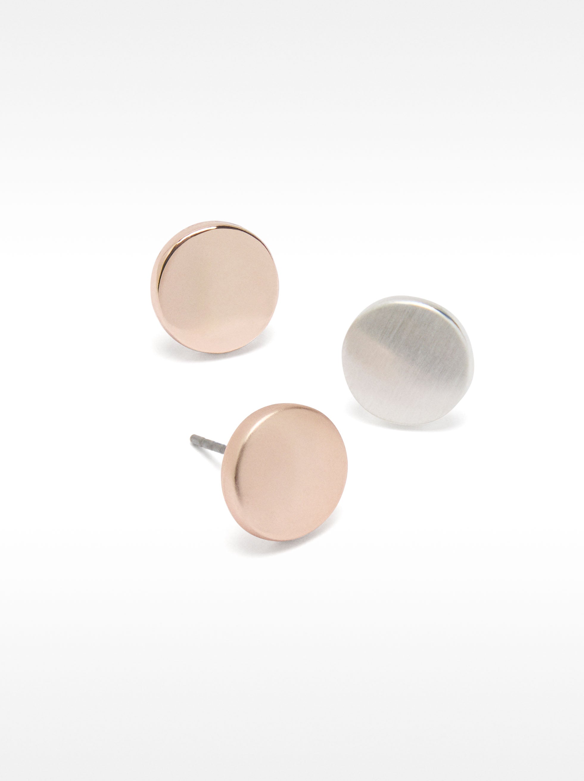 Set De Aretes Cortos Tachuelas