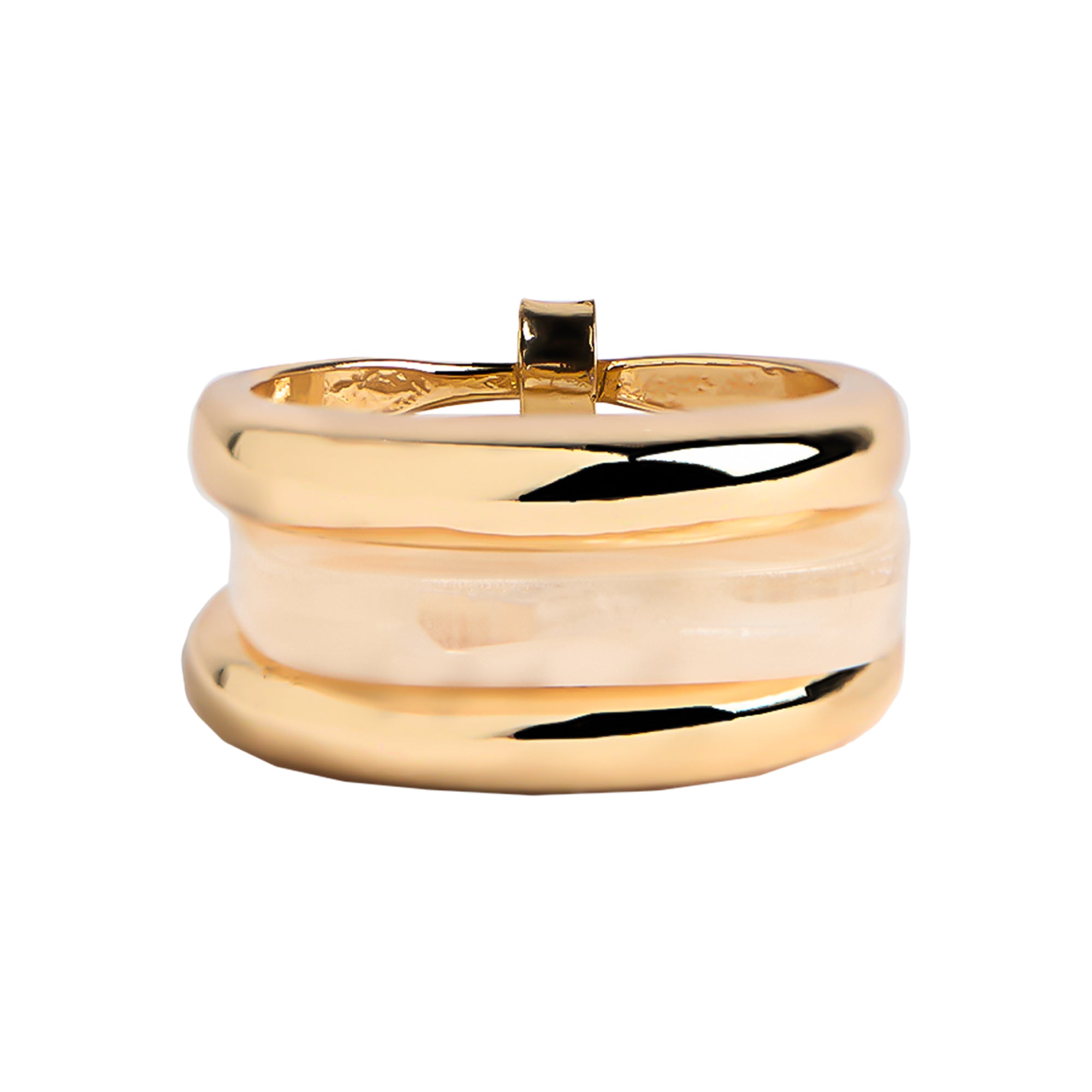 Anillo Triple Dorado