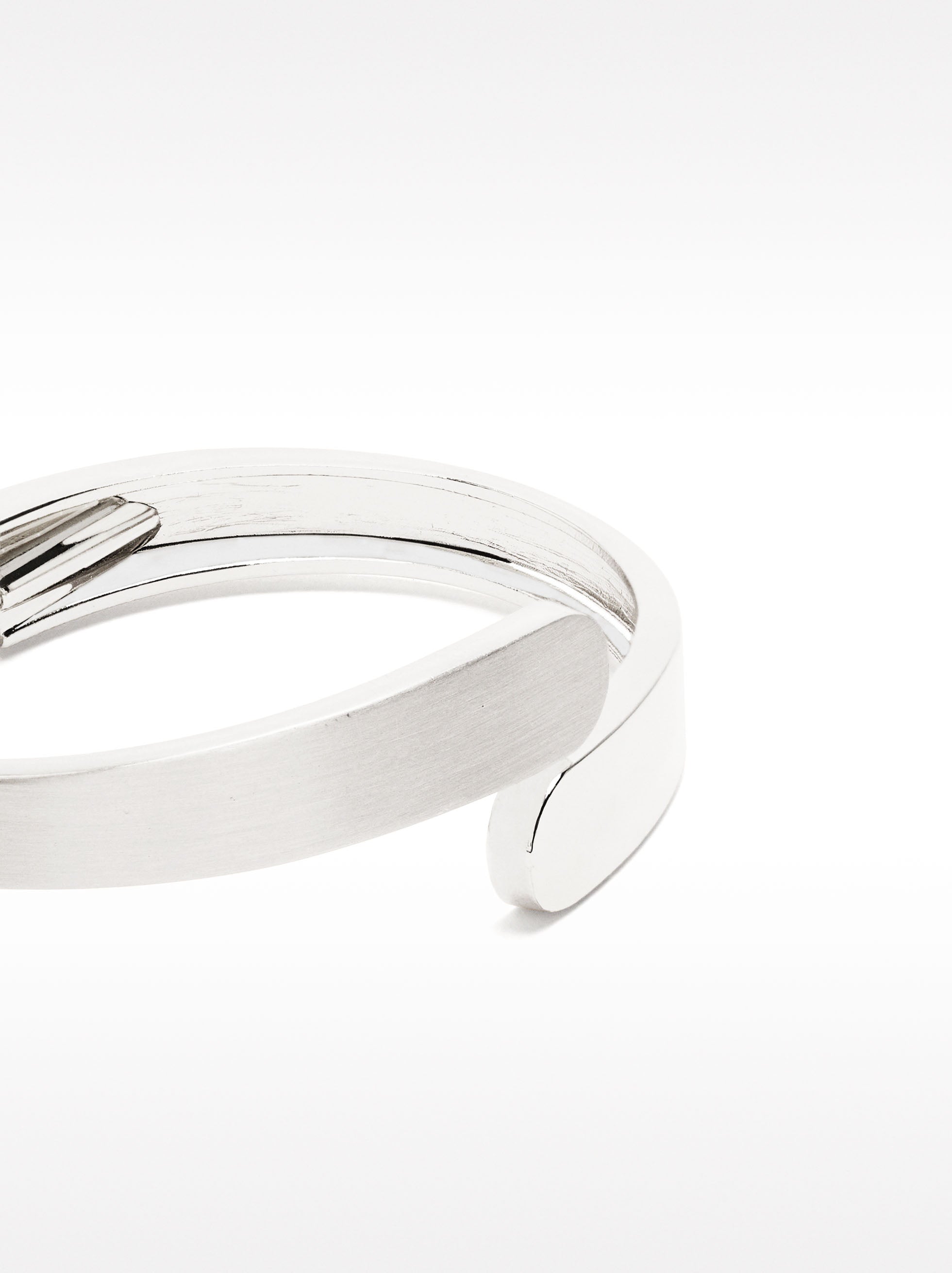 Pulsera Rígida Plateada