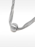 Collar Corto Plateado