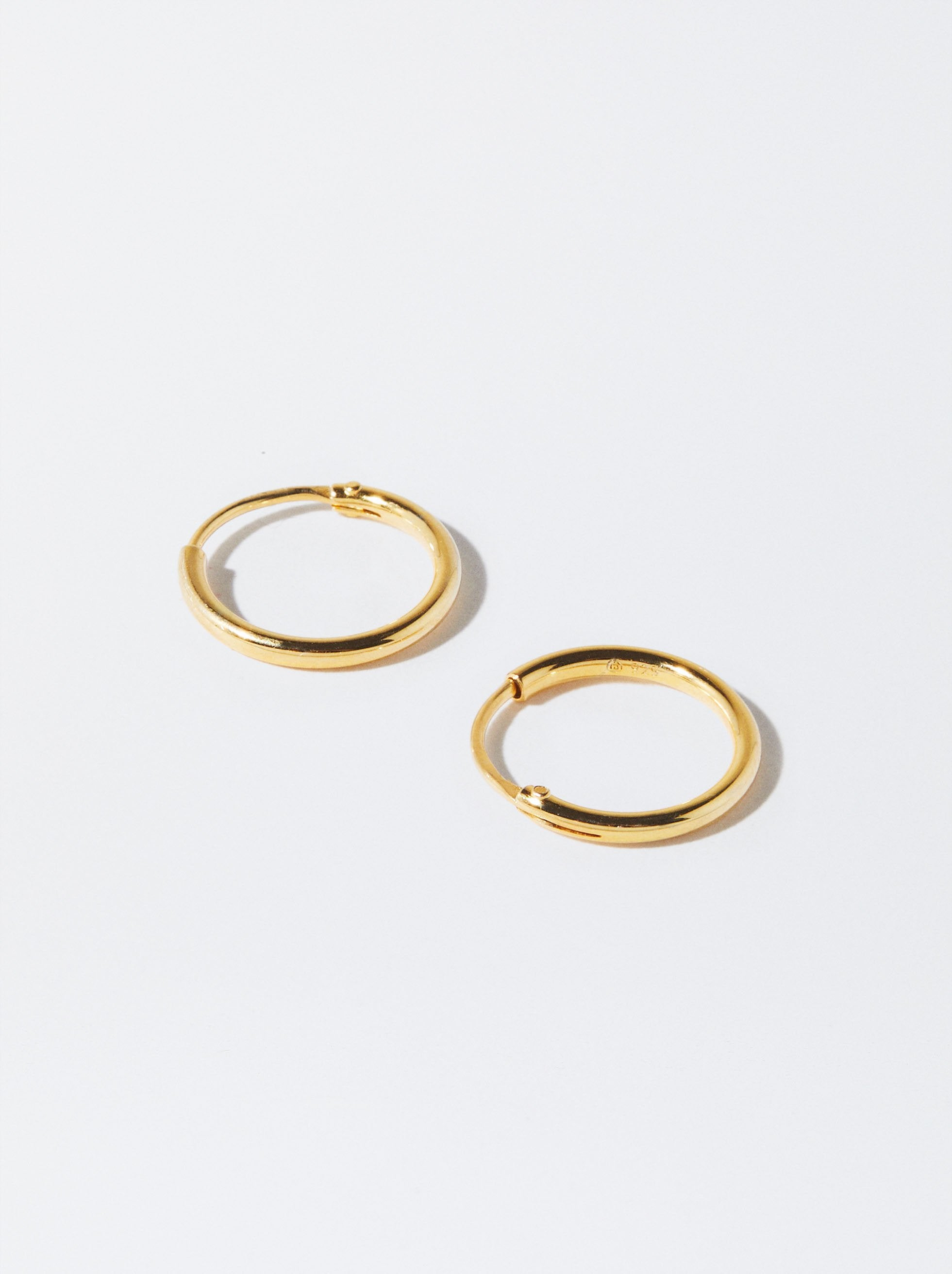 Aretes De Aro De Plata 925