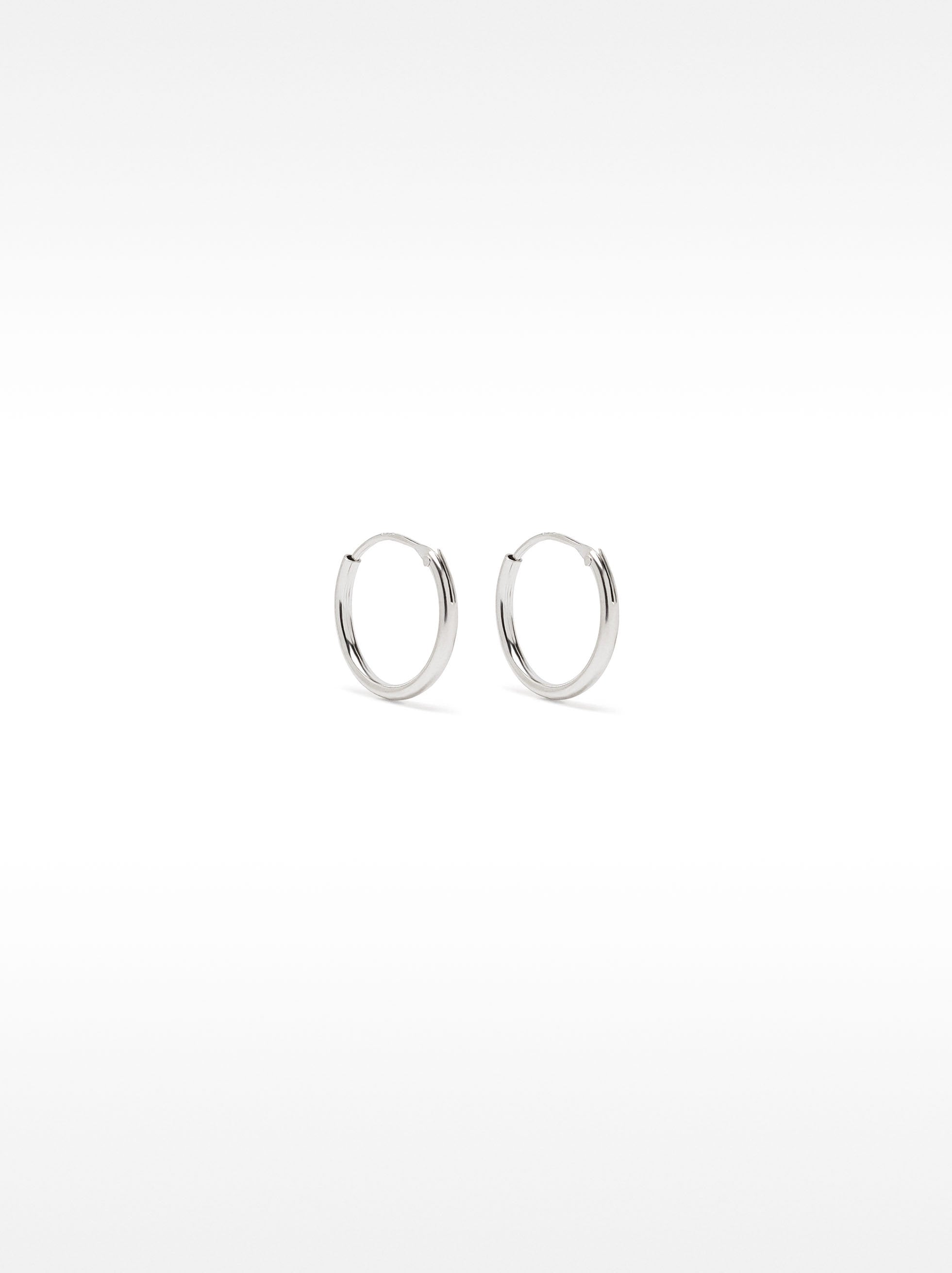 Aretes De Aro Cortos De Plata 925