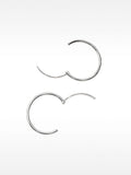 Aretes De Aro Cortos De Plata 925