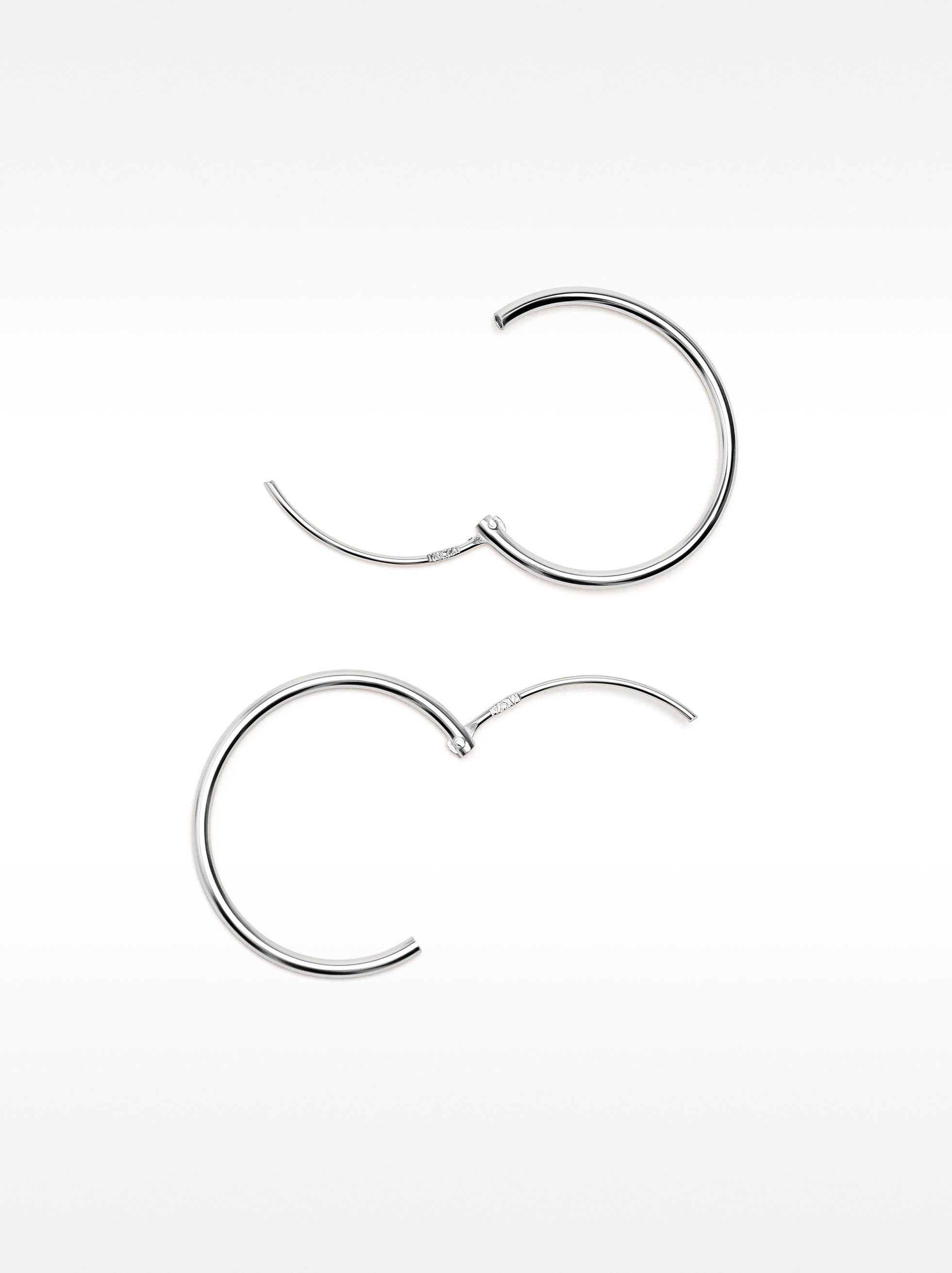 Aretes De Aro Cortos De Plata 925