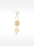 Llavero Resina Dorado Con Flor