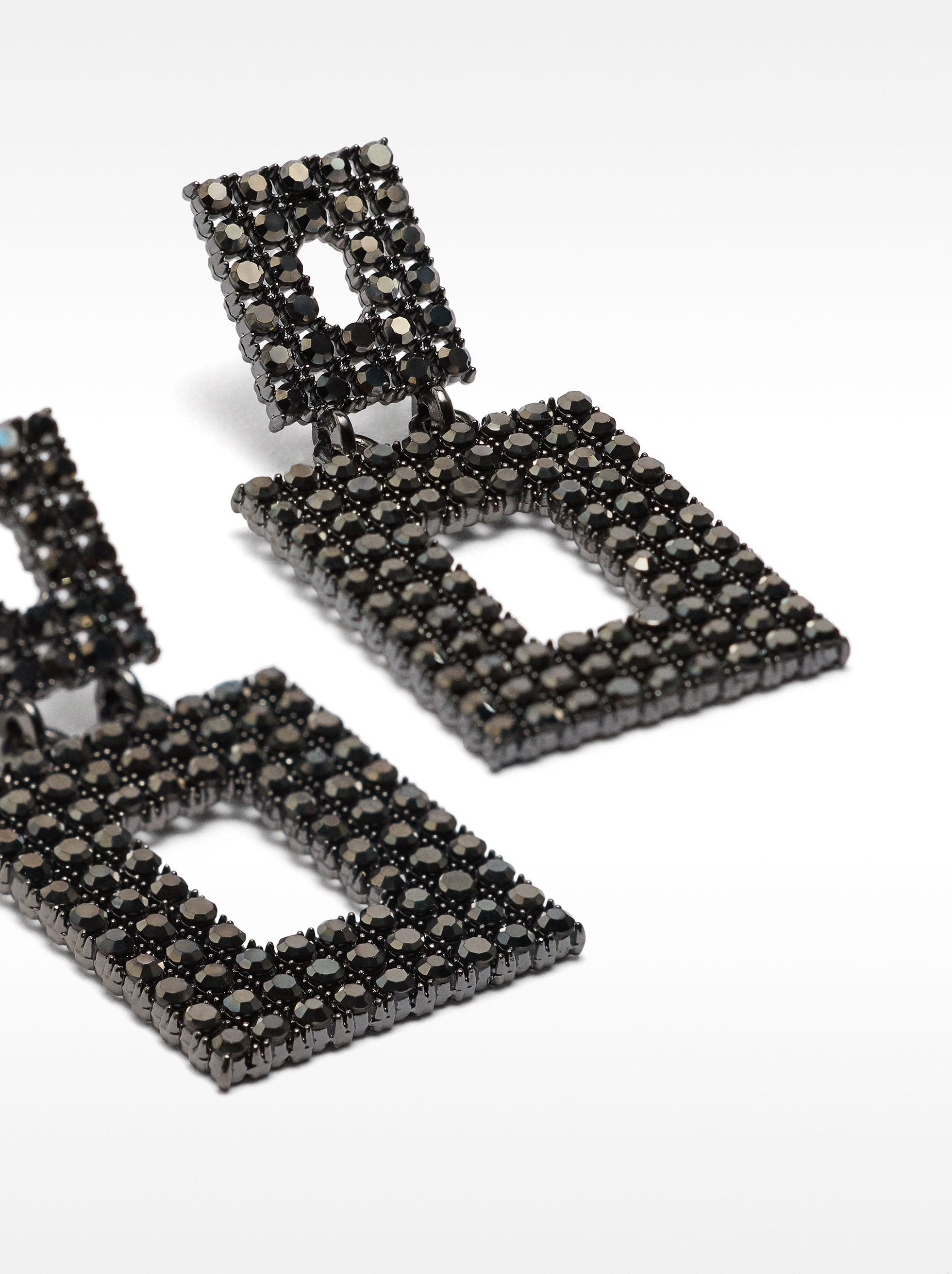 Aretes Medianos Con Cristales