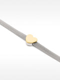 Pulsera De Acero Inoxidable Corazón